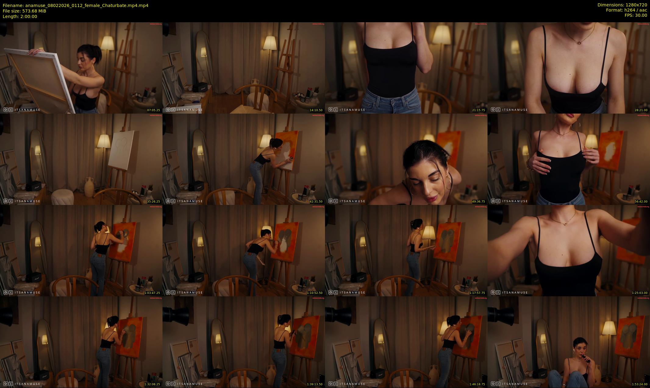 anamuse — 120 minute Chaturbate female cam show recording, 720p, Feb 8, 2026