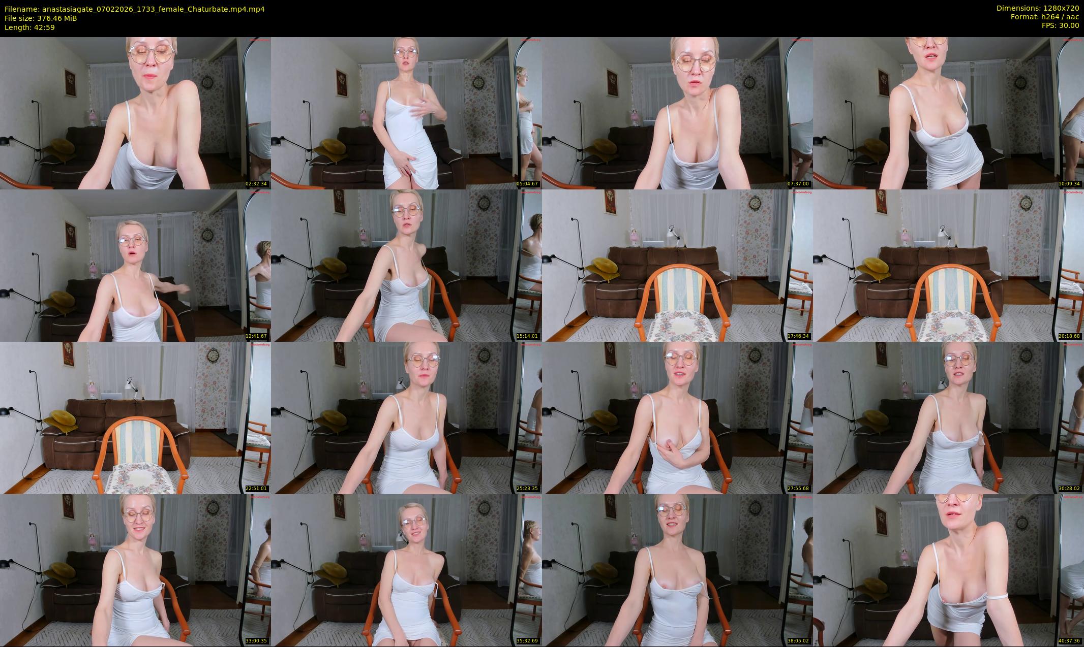 anastasiagate — 43 minute Chaturbate female cam show recording, 720p, Feb 7, 2026