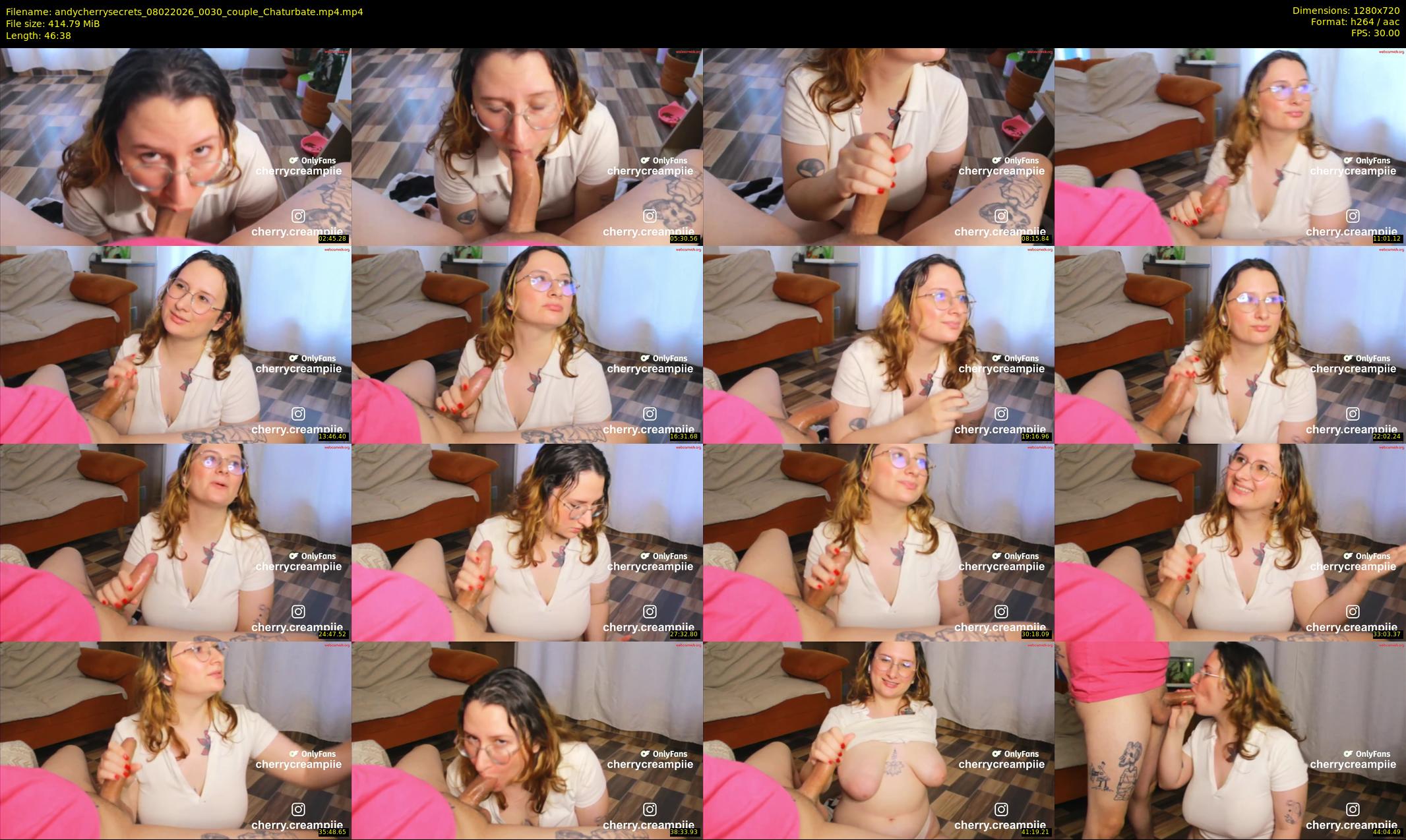 andycherrysecrets — 47 minute Chaturbate couple cam show recording, 720p, Feb 8, 2026