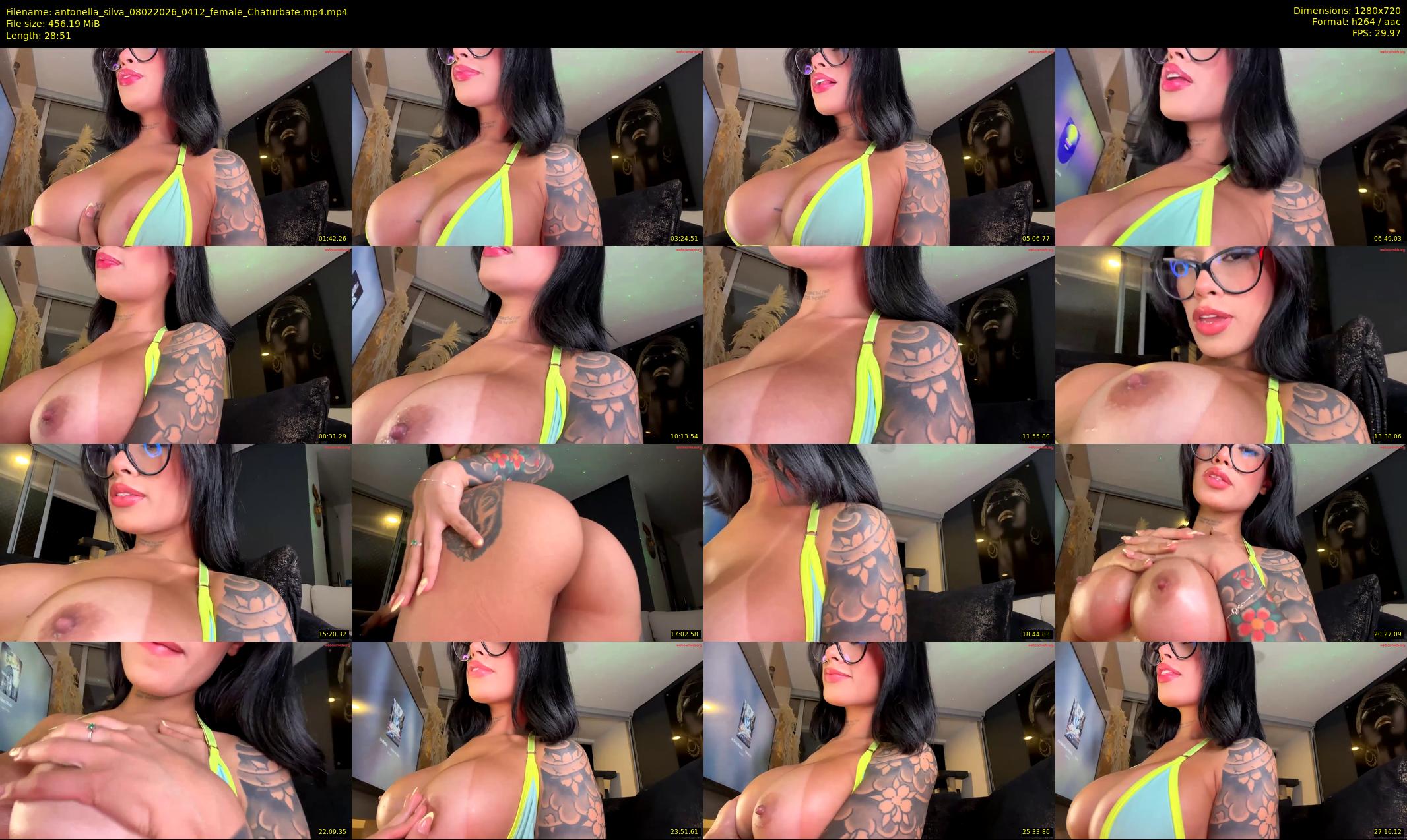 antonella_silva — 29 minute Chaturbate female cam show recording, 720p, Feb 8, 2026