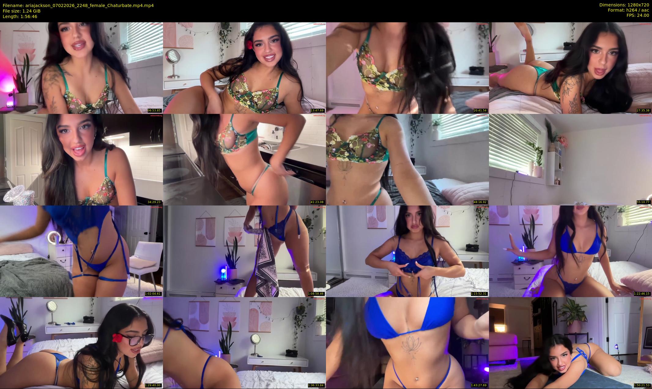 ariajackson — 117 minute Chaturbate female cam show recording, 720p, Feb 7, 2026