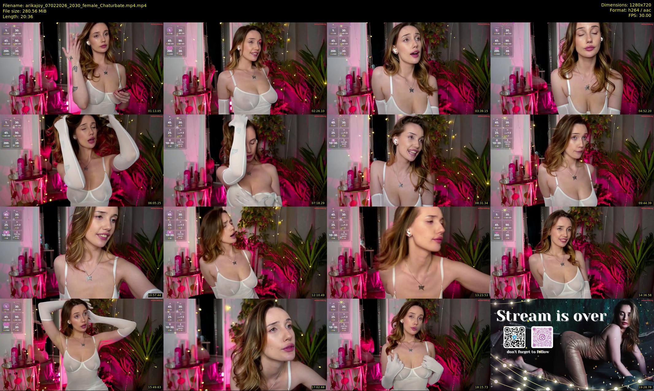 arikajoy — 21 minute Chaturbate female cam show recording, 720p, Feb 7, 2026