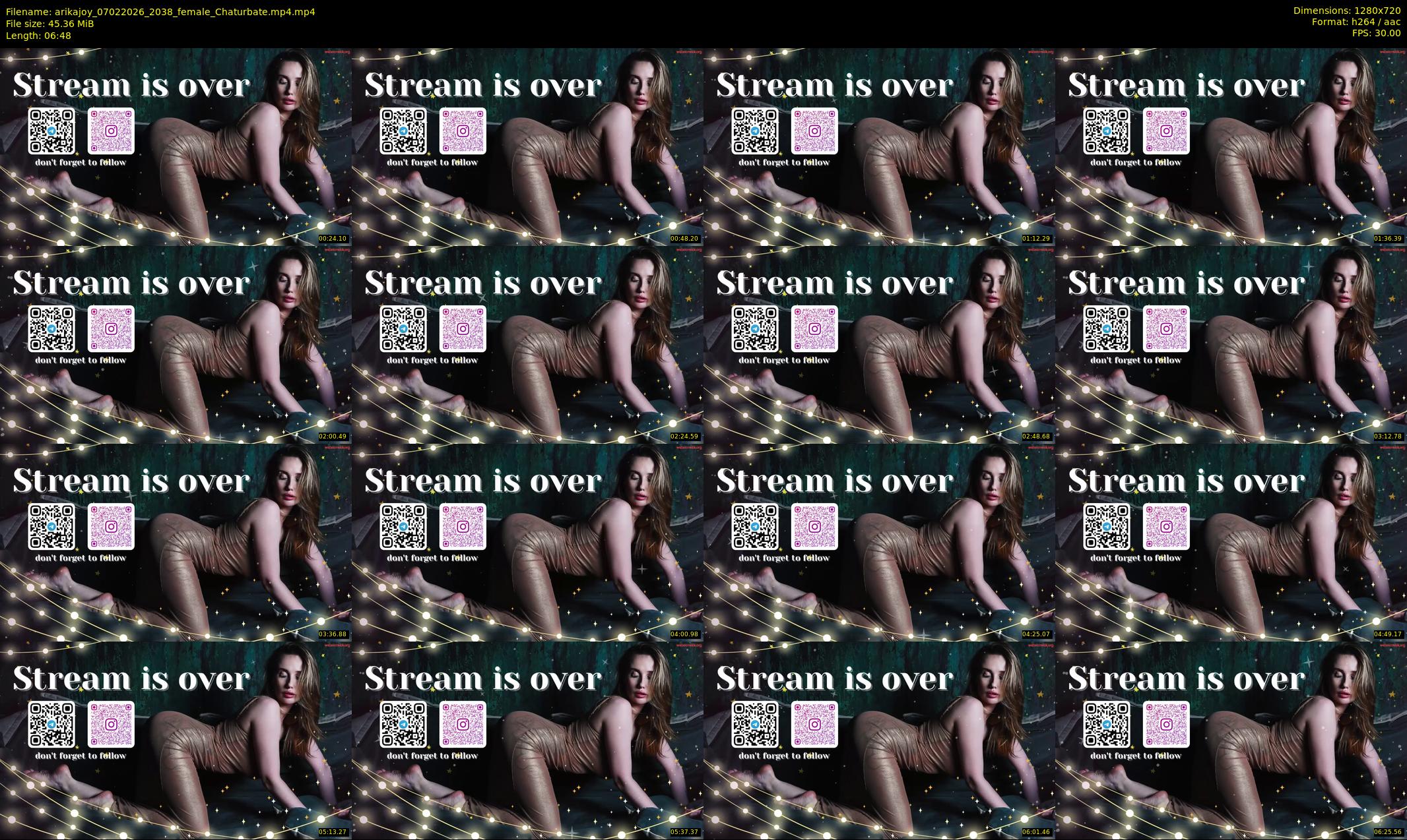 arikajoy — 7 minute Chaturbate female cam show recording, 720p, Feb 7, 2026