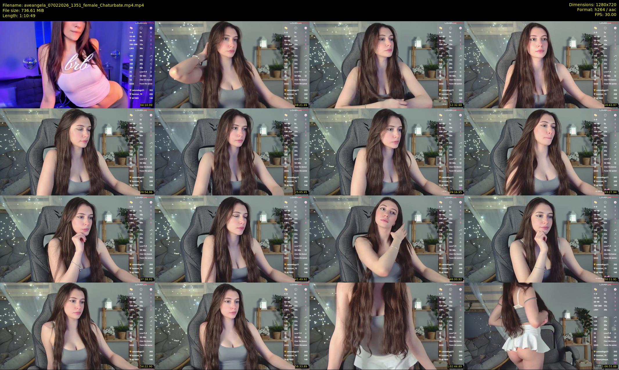 aveangela — 71 minute Chaturbate couple cam show recording, 720p, Feb 7, 2026