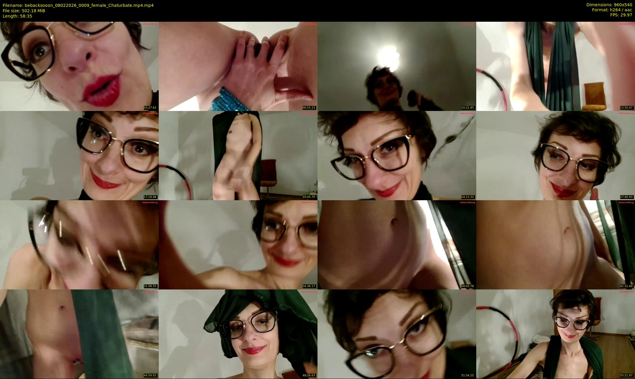 bebacksooon — 59 minute Chaturbate female cam show recording, 480p, Feb 8, 2026