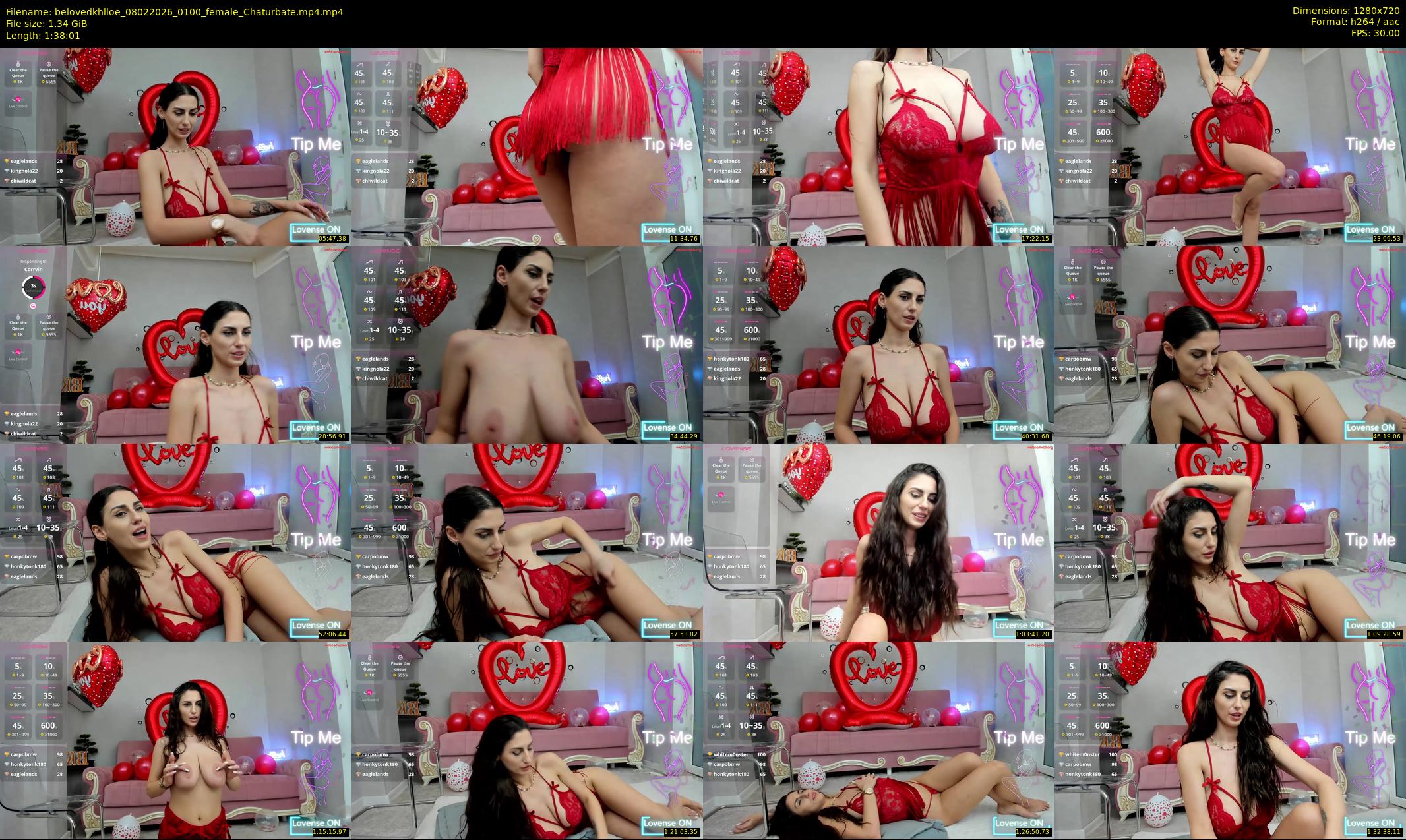belovedkhlloe — 99 minute Chaturbate female cam show recording, 720p, Feb 8, 2026