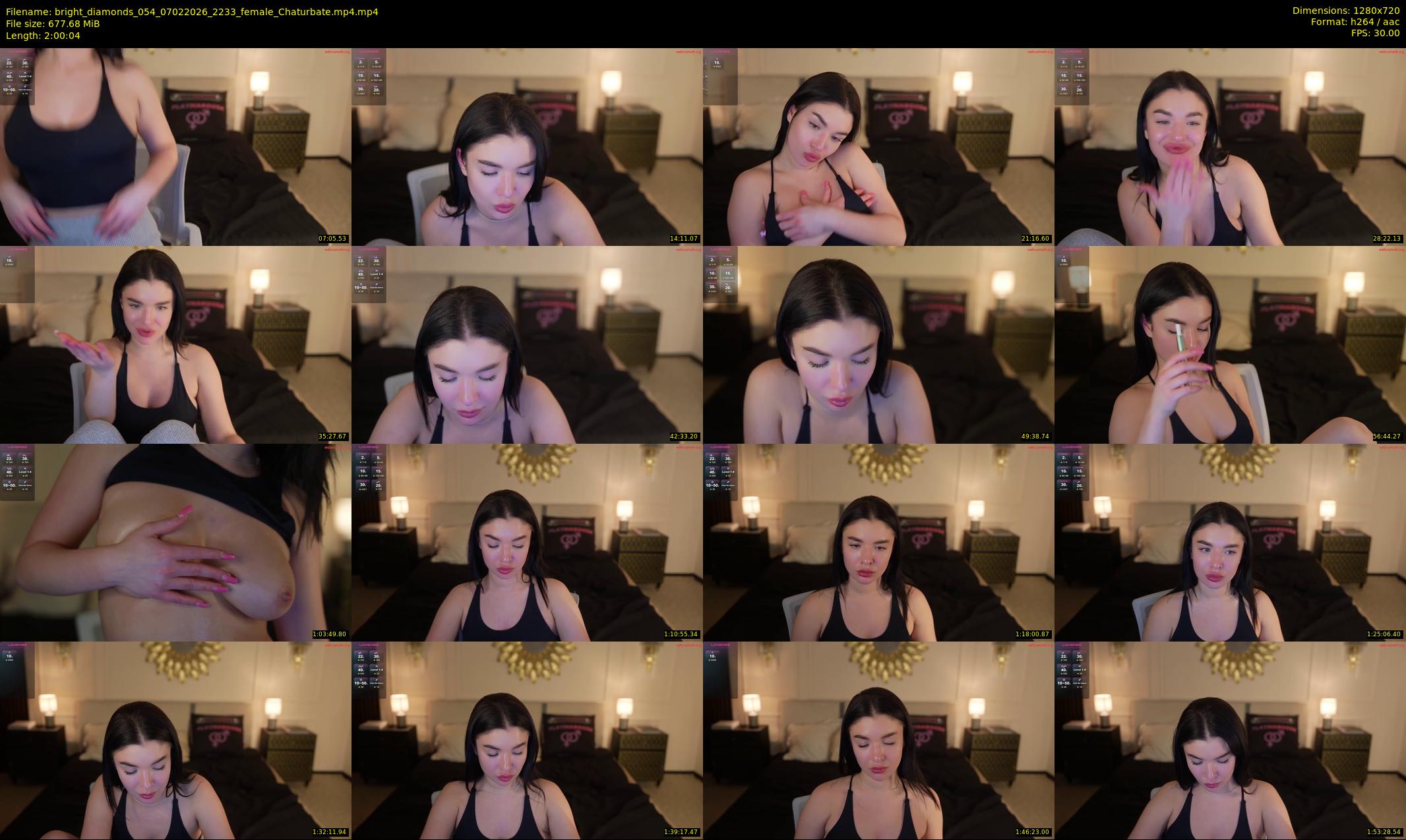bright_diamonds_054 — 121 minute Chaturbate couple cam show recording, 720p, Feb 7, 2026