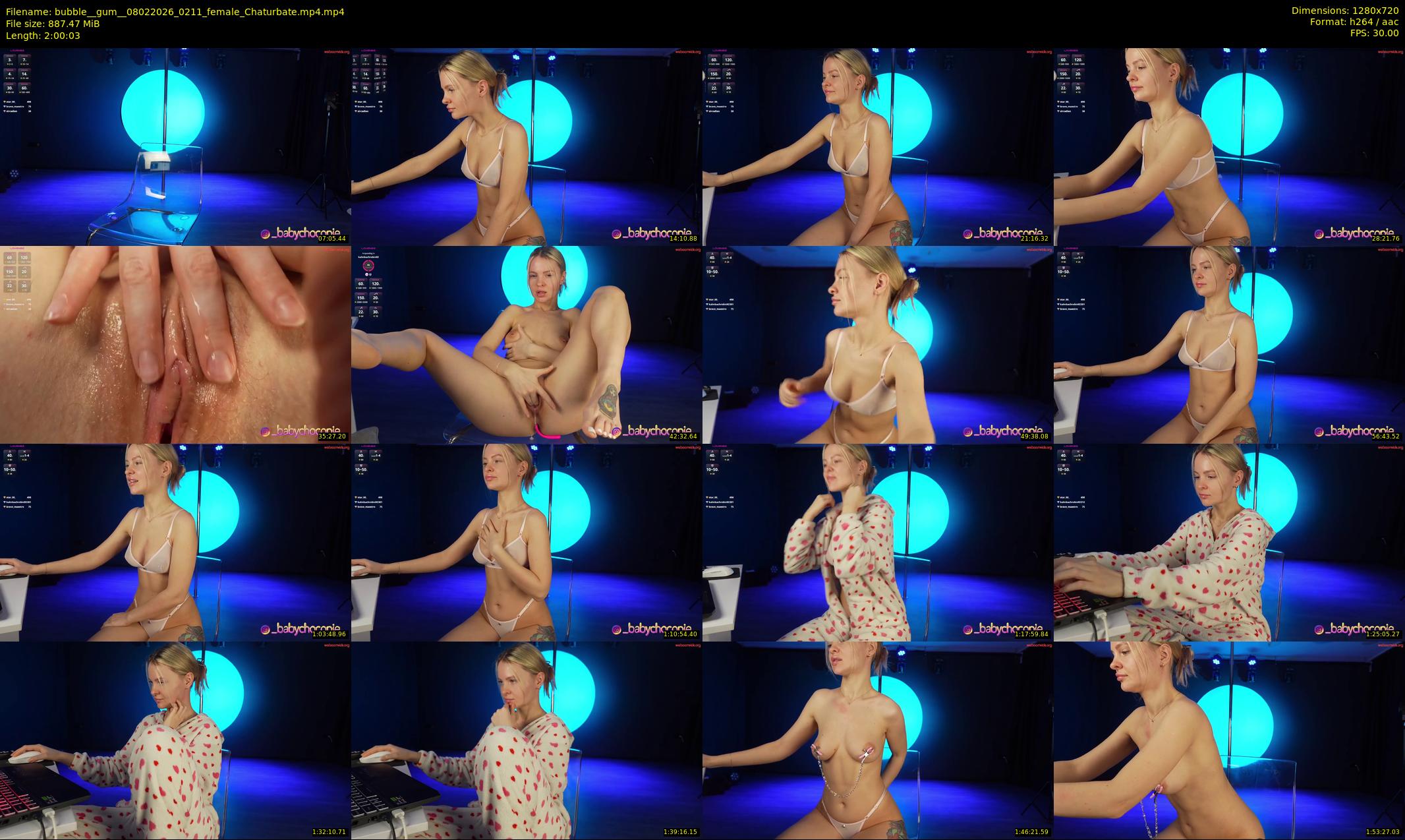 bubble__gum_ — 121 minute Chaturbate female cam show recording, 720p, Feb 8, 2026