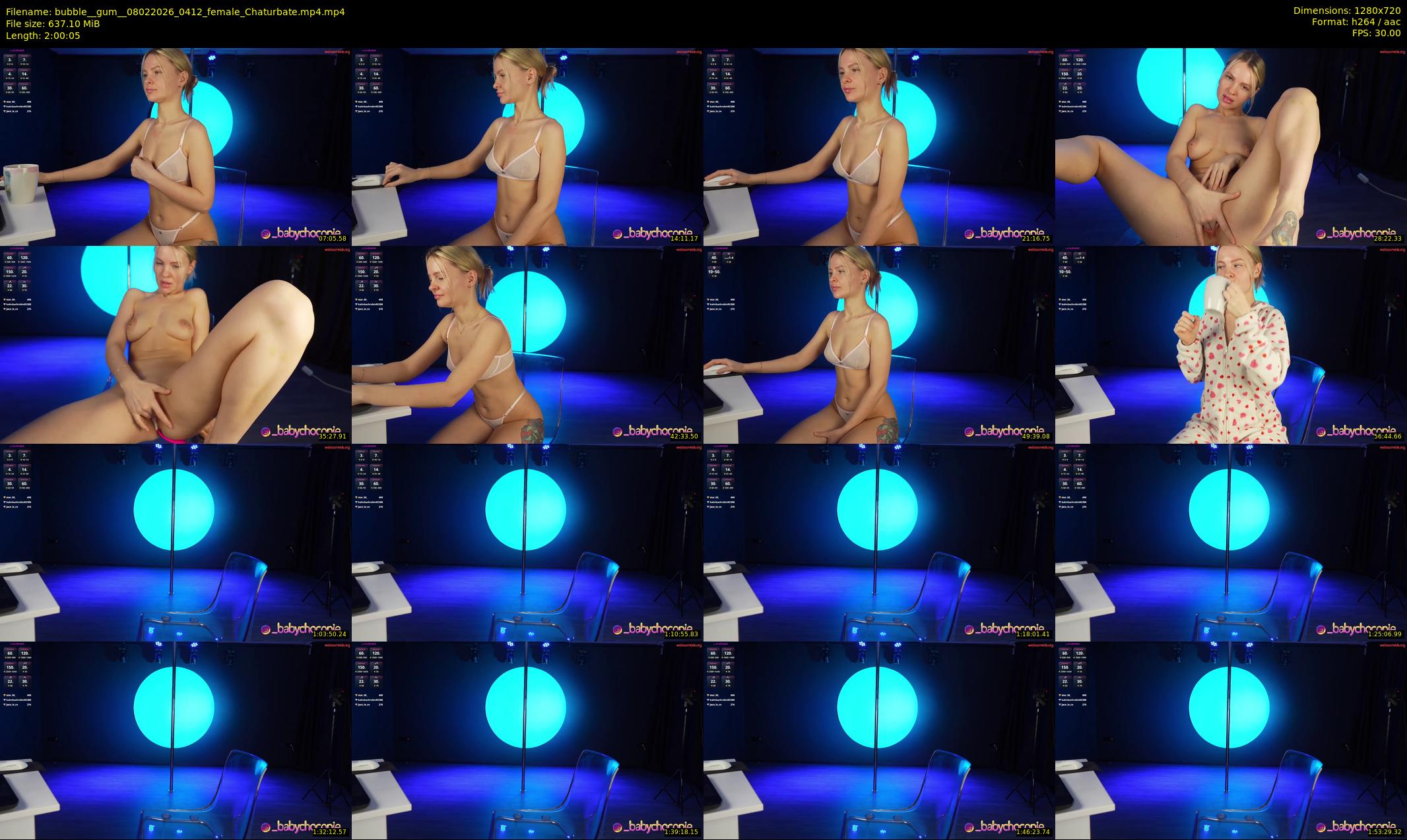 bubble__gum_ — 121 minute Chaturbate female cam show recording, 720p, Feb 8, 2026
