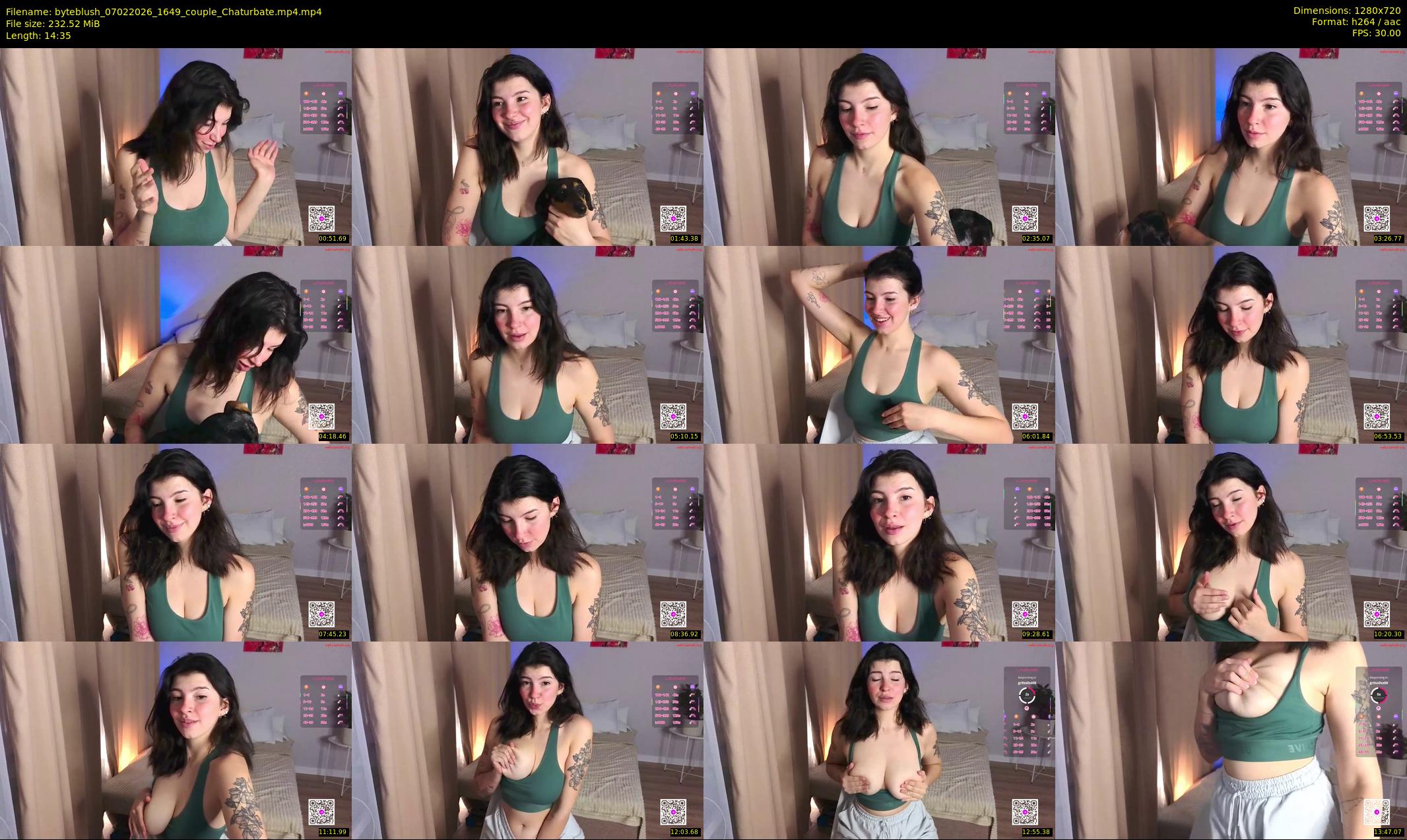 byteblush — 15 minute Chaturbate female cam show recording, 720p, Feb 7, 2026