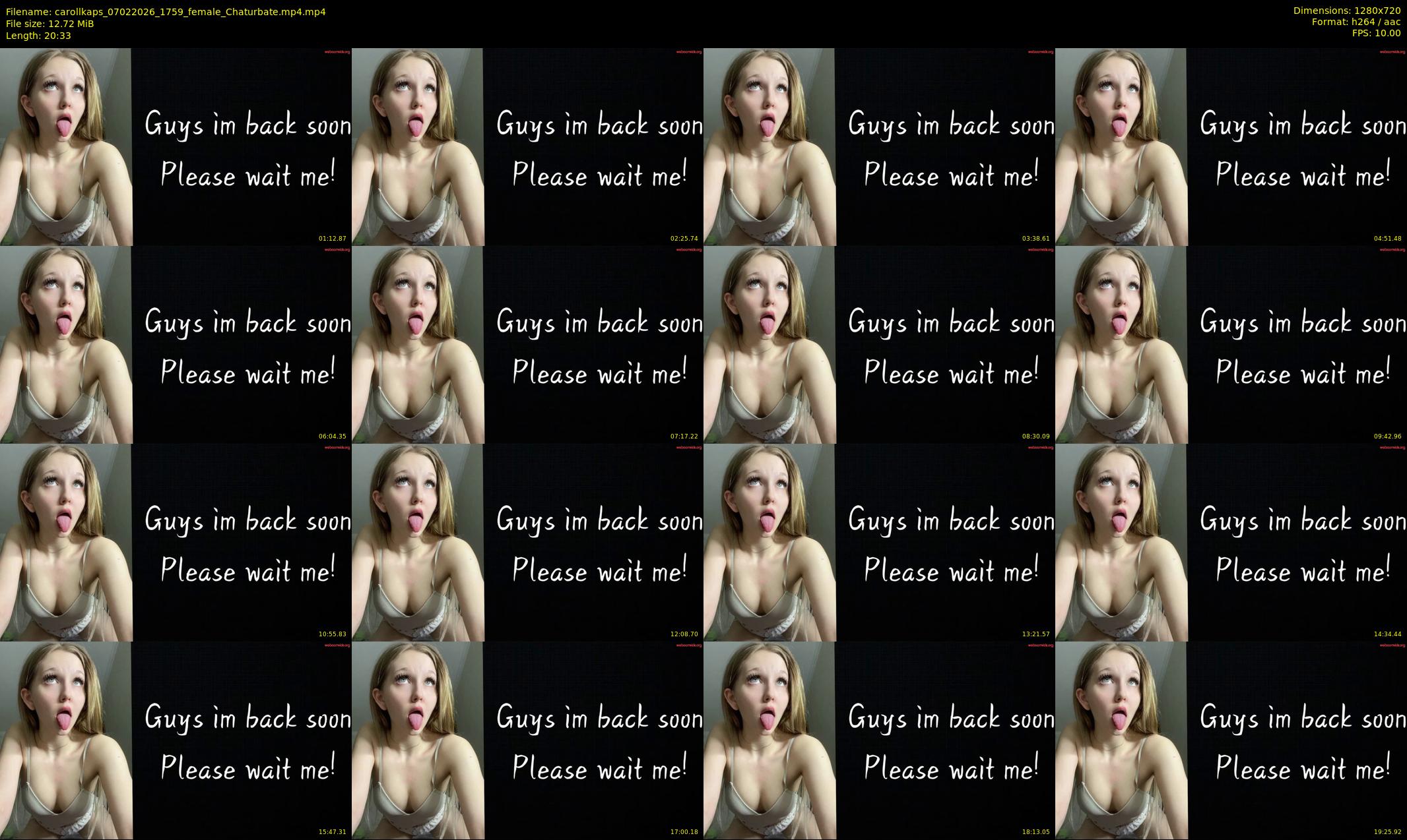 carollkaps — 21 minute Chaturbate female cam show recording, 720p, Feb 7, 2026
