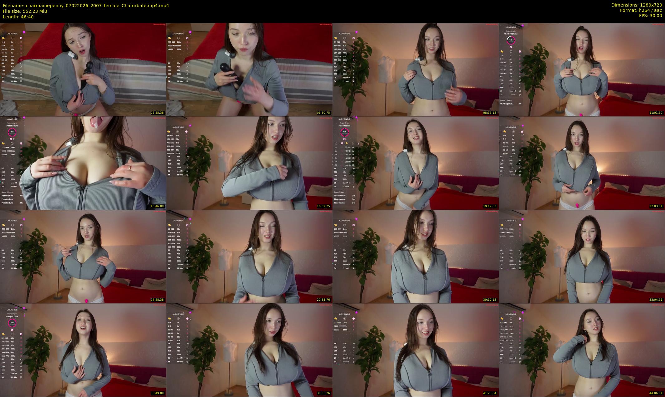charmainepenny — 47 minute Chaturbate female cam show recording, 720p, Feb 7, 2026
