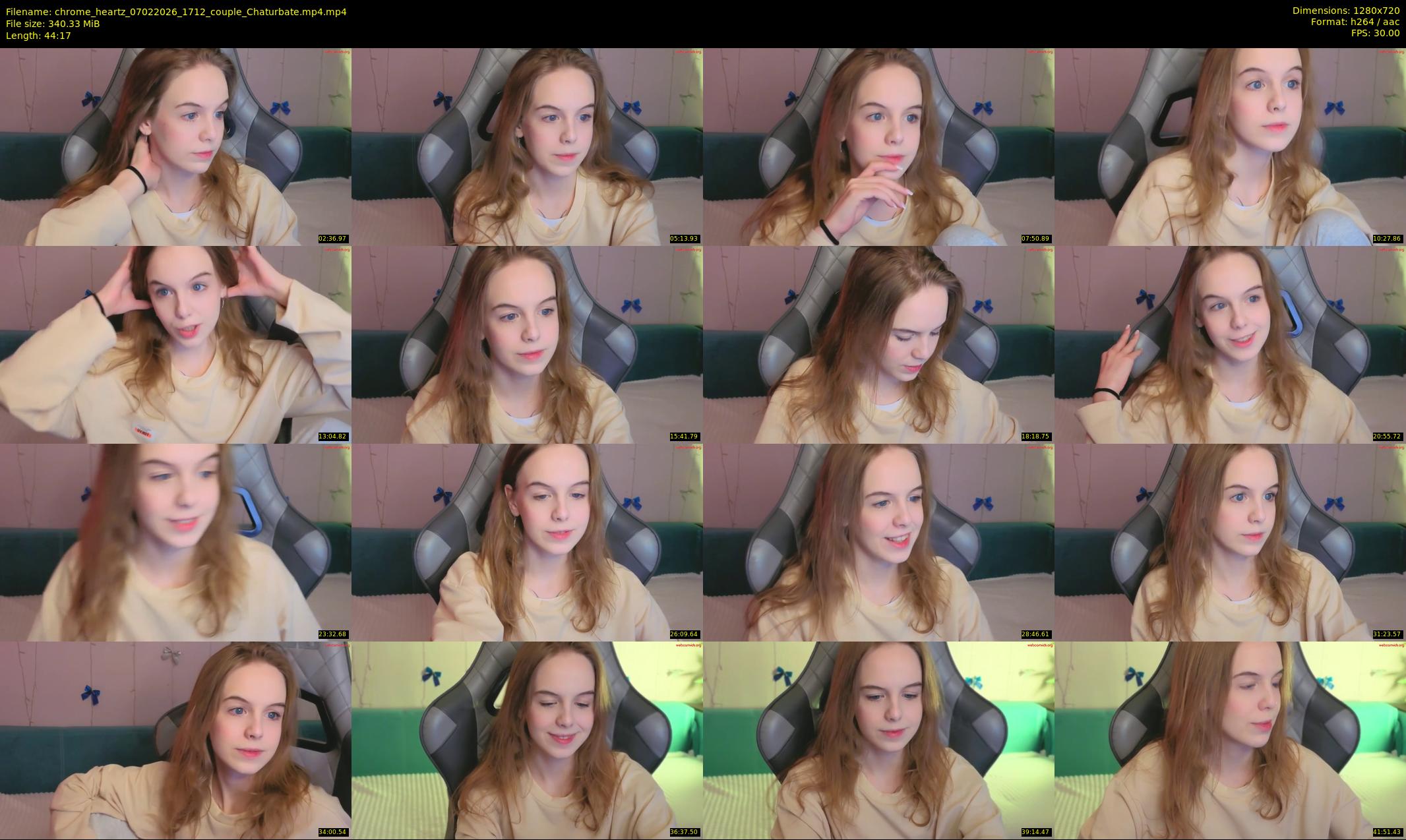 chrome_heartz — 45 minute Chaturbate couple cam show recording, 720p, Feb 7, 2026