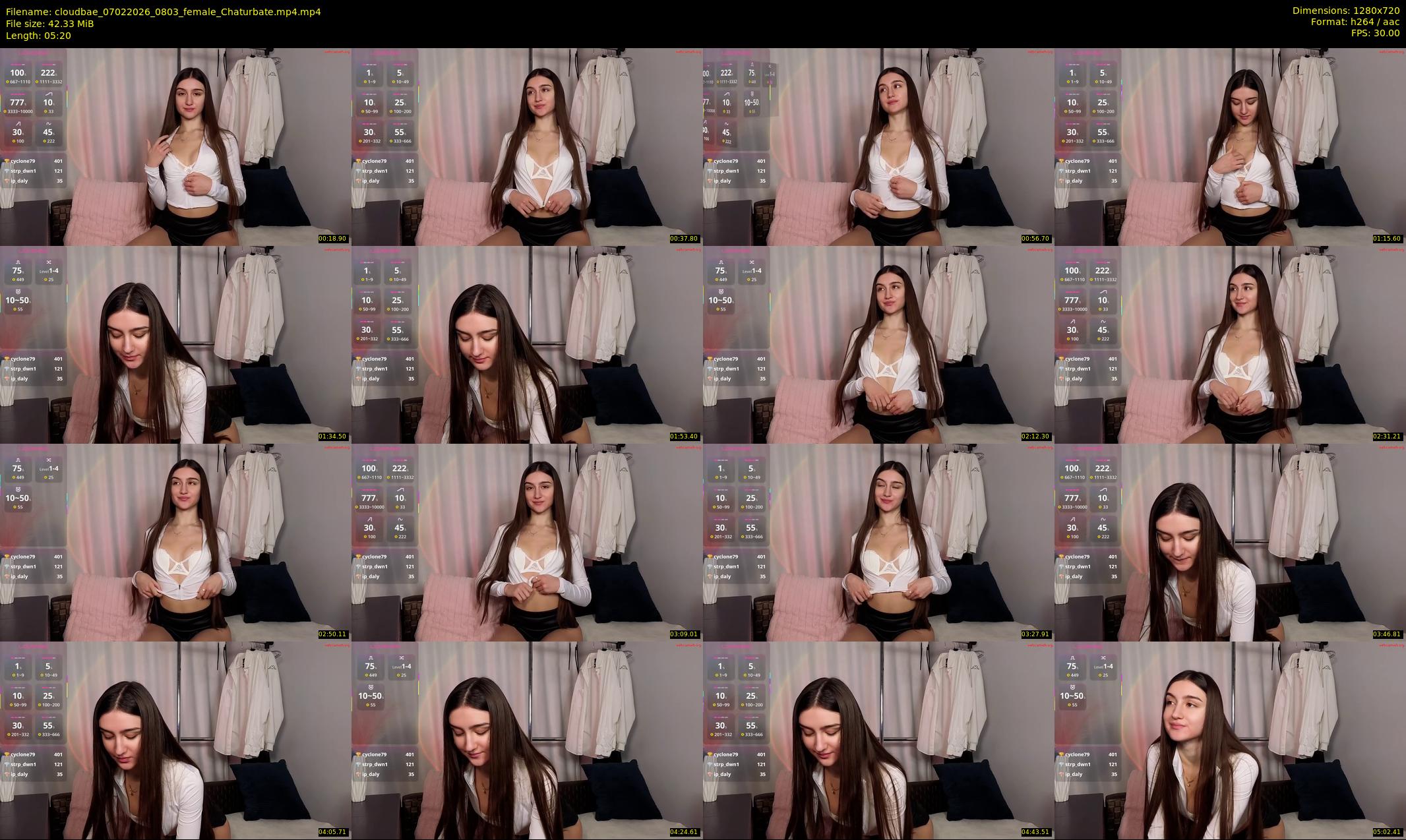 cloudbae — 6 minute Chaturbate female cam show recording, 720p, Feb 7, 2026
