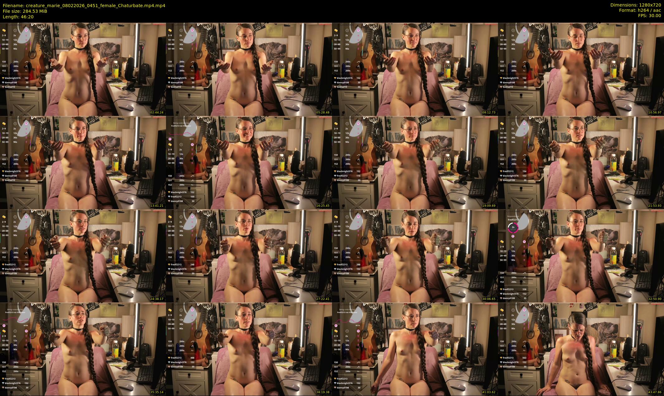 creature_marie — 47 minute Chaturbate female cam show recording, 720p, Feb 8, 2026