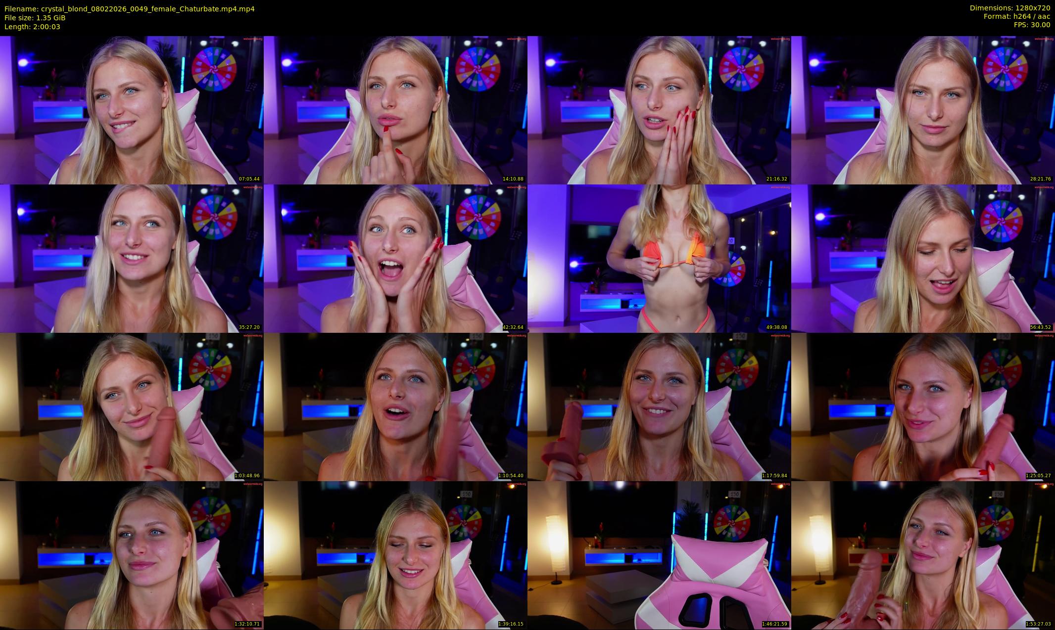 crystal_blond — 121 minute Chaturbate female cam show recording, 720p, Feb 8, 2026