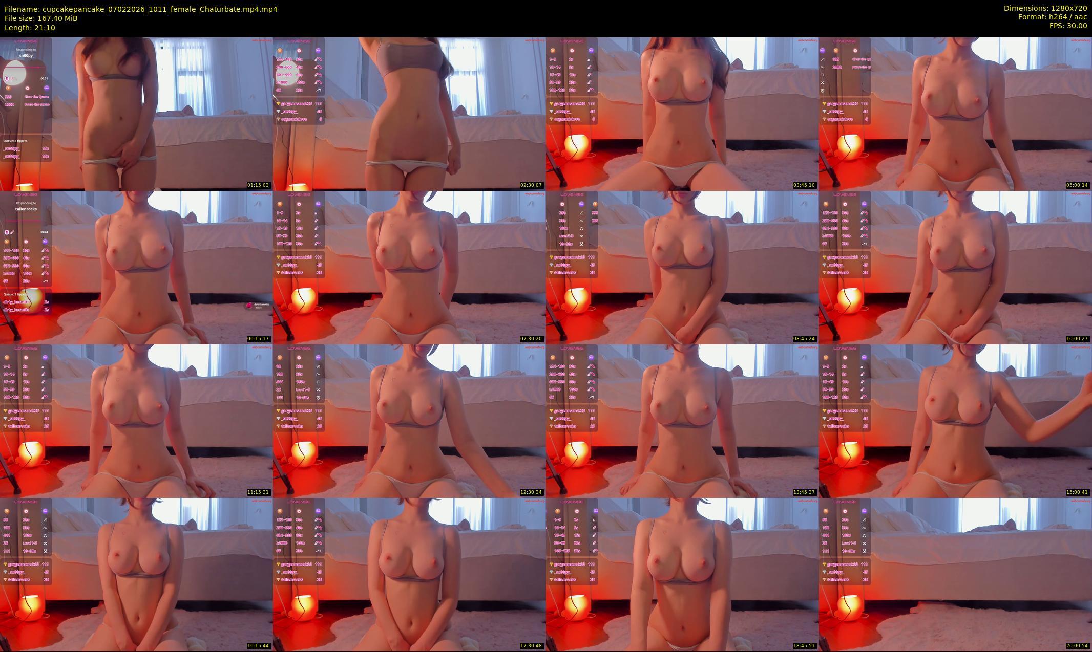 cupcakepancake — 22 minute Chaturbate female cam show recording, 720p, Feb 7, 2026