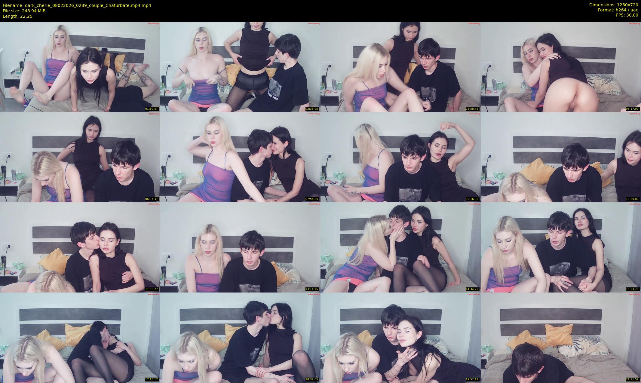 dark_cherie — 23 minute Chaturbate couple cam show recording, 720p, Feb 8, 2026