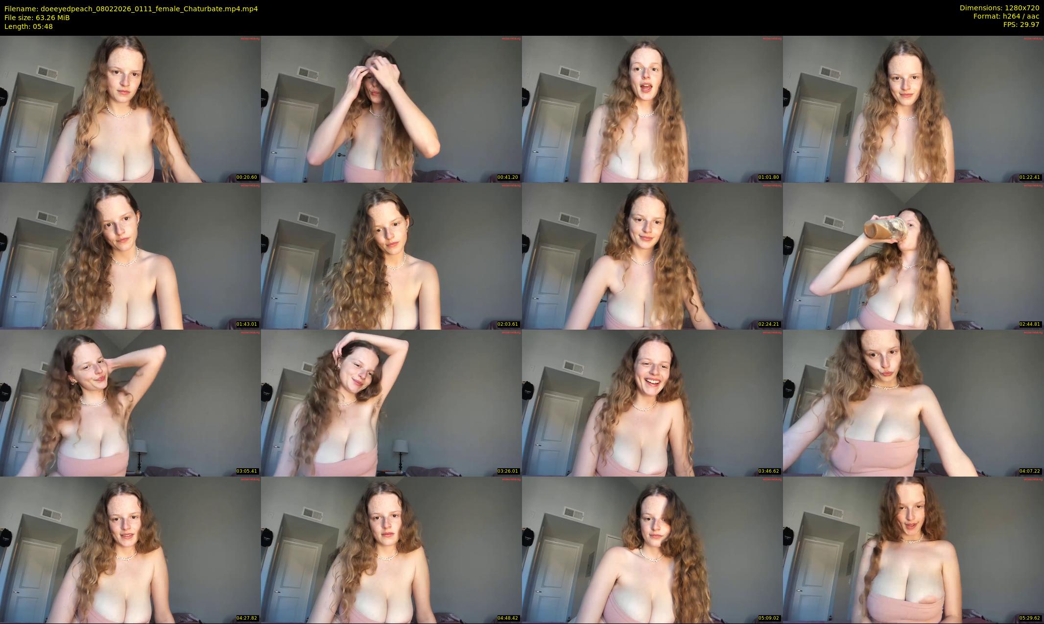 doeeyedpeach — 6 minute Chaturbate female cam show recording, 720p, Feb 8, 2026