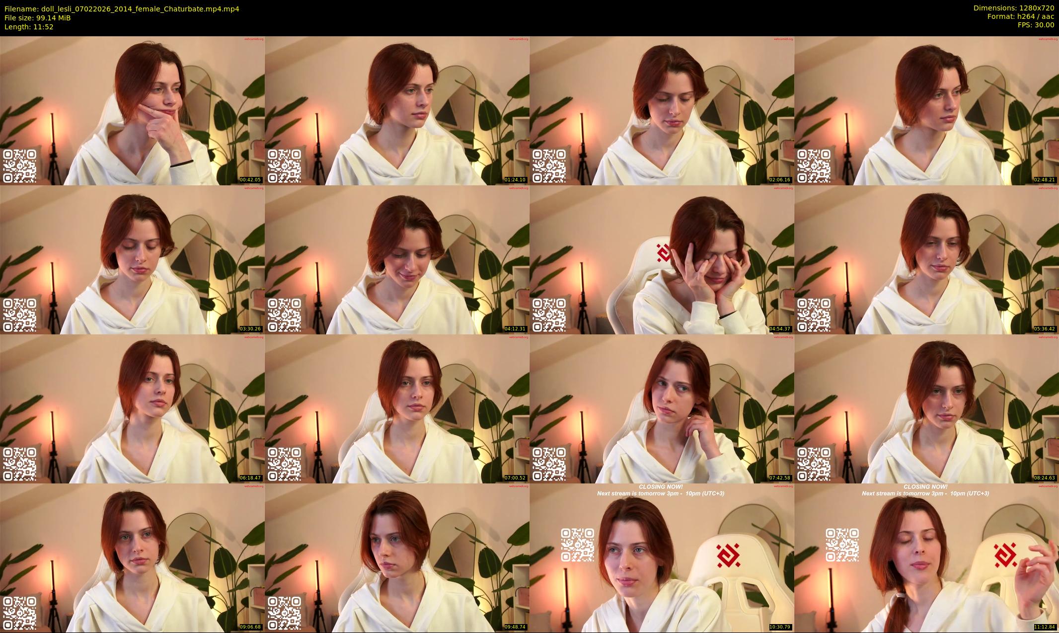 doll_lesli — 12 minute Chaturbate female cam show recording, 720p, Feb 7, 2026