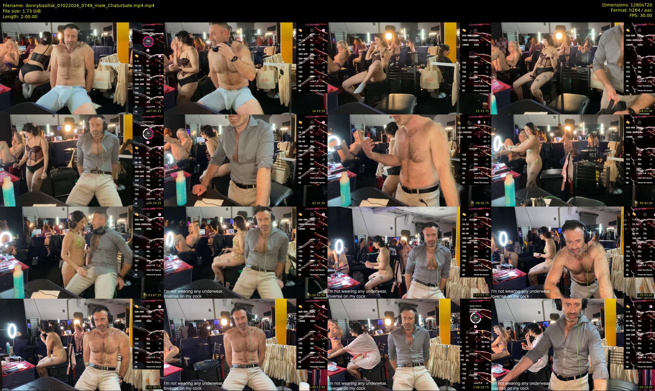 donnybasilisk — 120 minute Chaturbate male cam show recording, 720p, Feb 7, 2026