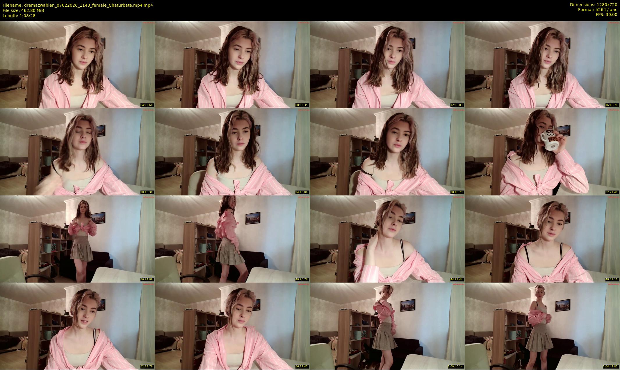 dremazwahlen — 69 minute Chaturbate female cam show recording, 720p, Feb 7, 2026