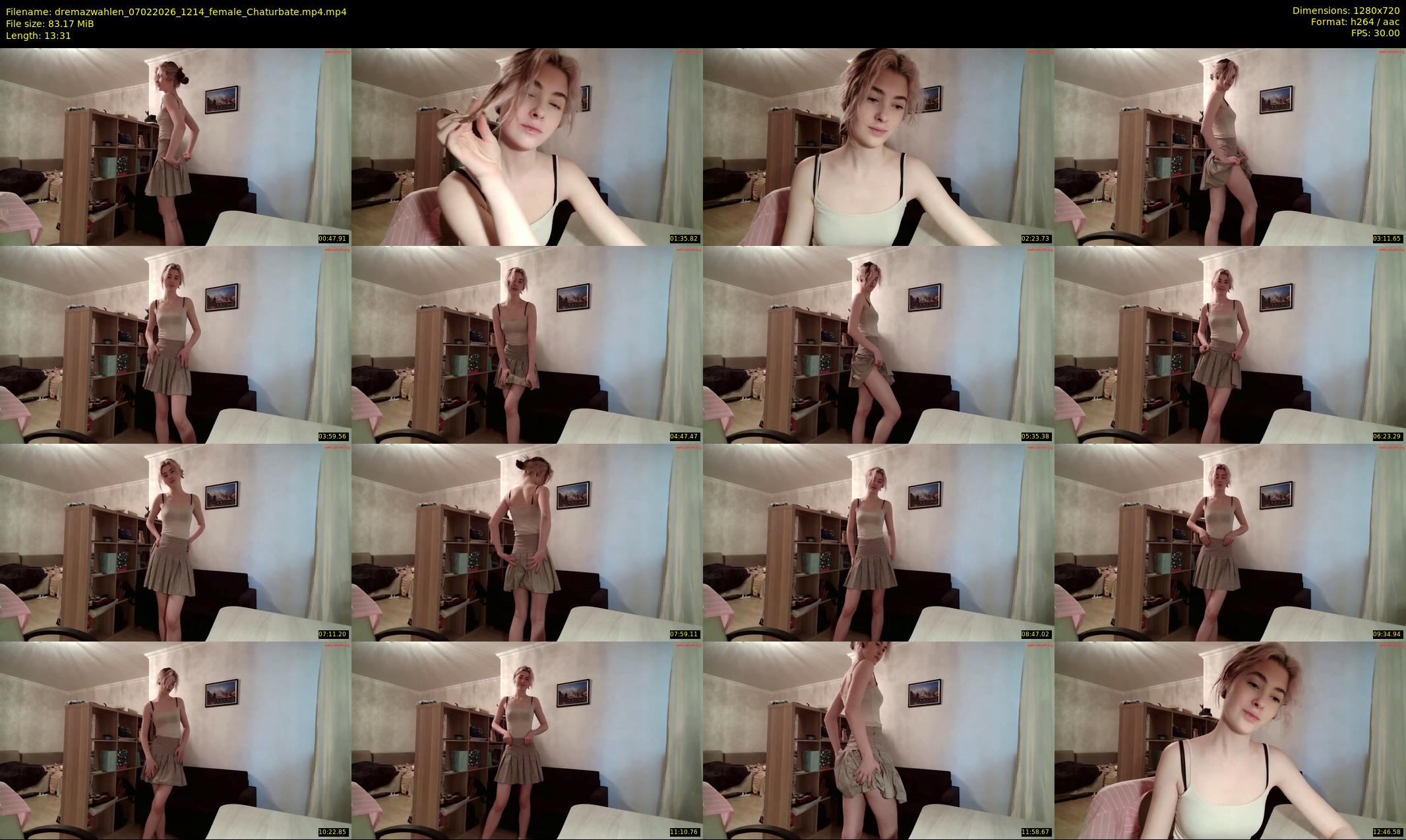 dremazwahlen — 14 minute Chaturbate female cam show recording, 720p, Feb 7, 2026