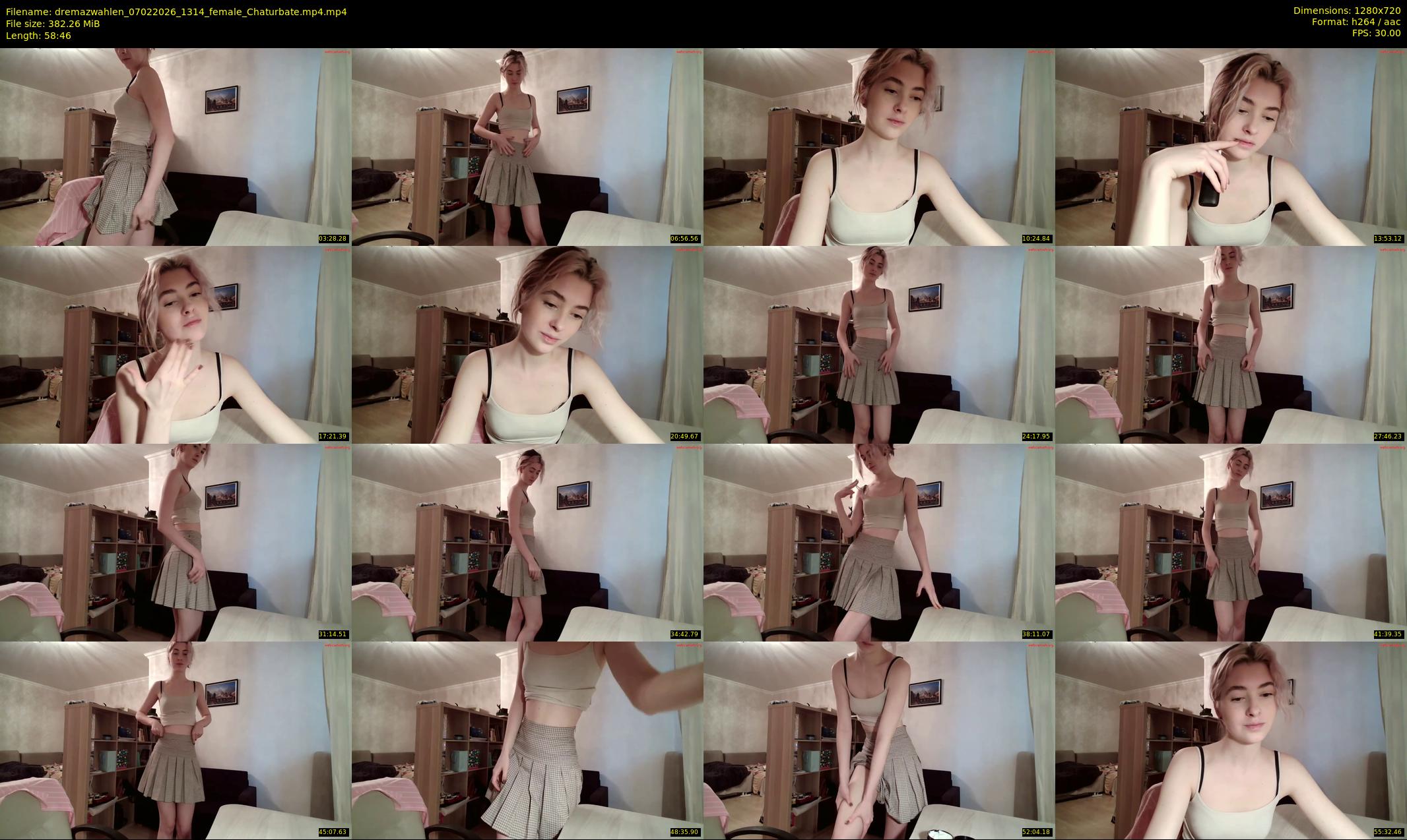 dremazwahlen — 59 minute Chaturbate female cam show recording, 720p, Feb 7, 2026