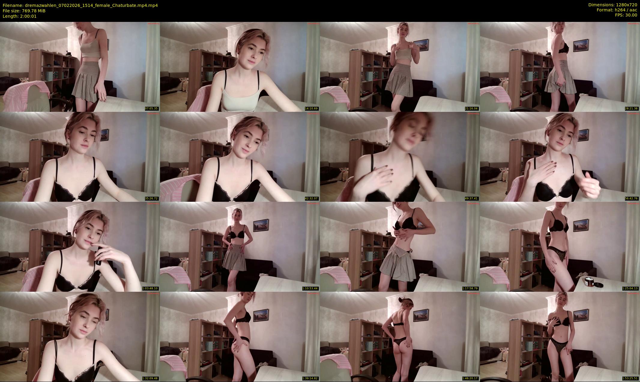 dremazwahlen — 121 minute Chaturbate female cam show recording, 720p, Feb 7, 2026