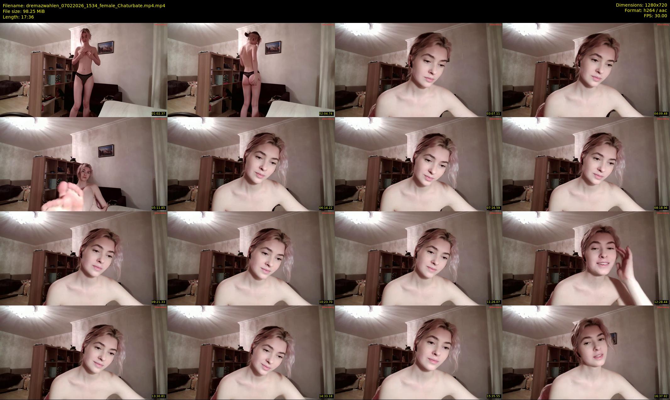dremazwahlen — 18 minute Chaturbate female cam show recording, 720p, Feb 7, 2026