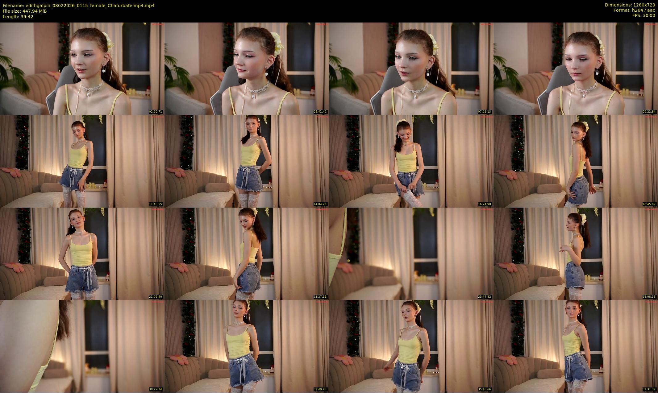 edithgalpin — 40 minute Chaturbate female cam show recording, 720p, Feb 8, 2026