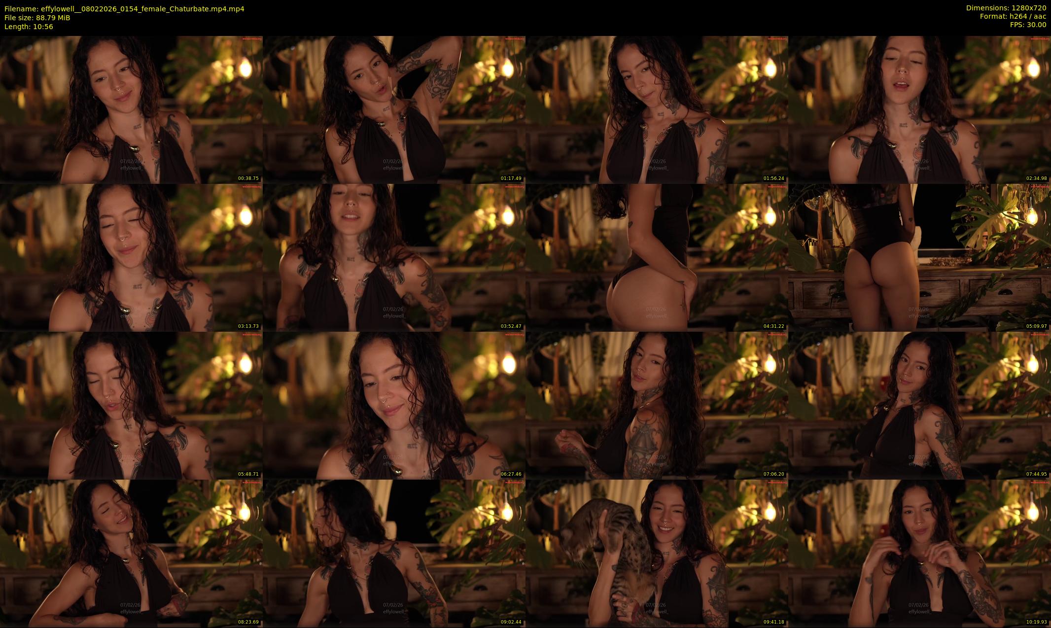 effylowell_ — 11 minute Chaturbate female cam show recording, 720p, Feb 8, 2026
