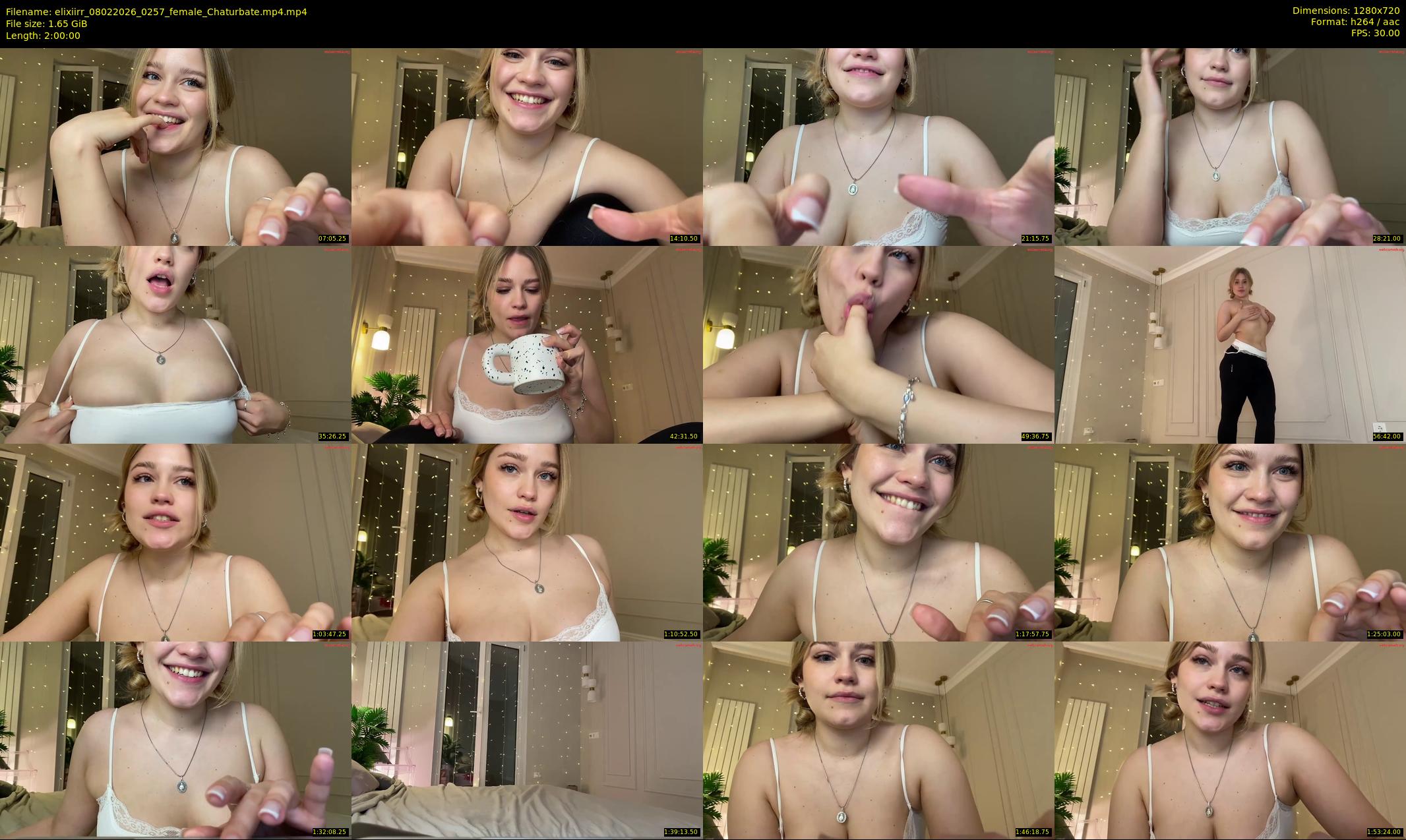 elixiirr — 120 minute Chaturbate female cam show recording, 720p, Feb 8, 2026