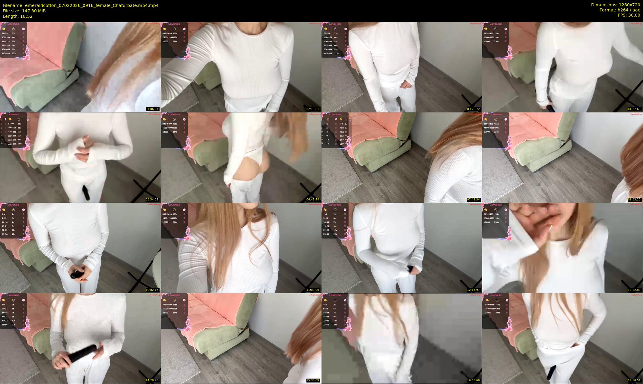 emeraldcotton — 19 minute Chaturbate female cam show recording, 720p, Feb 7, 2026