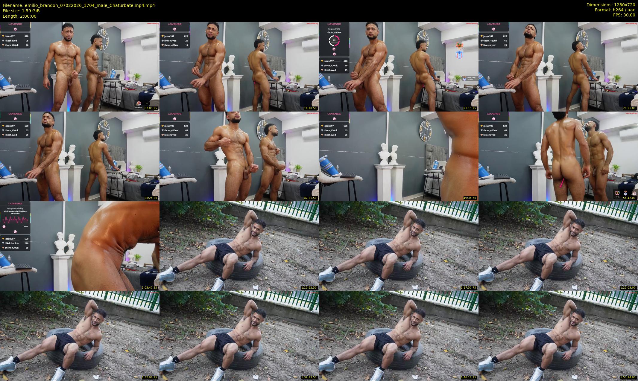 emilio_brandon — 120 minute Chaturbate male cam show recording, 720p, Feb 7, 2026