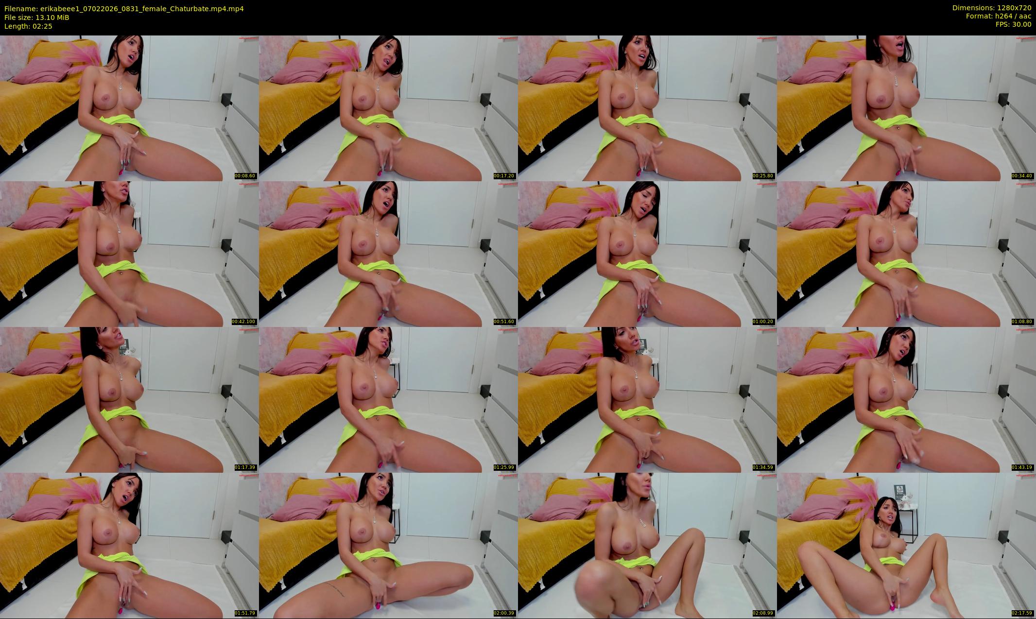 erikabeee1 — 3 minute Chaturbate female cam show recording, 720p, Feb 7, 2026