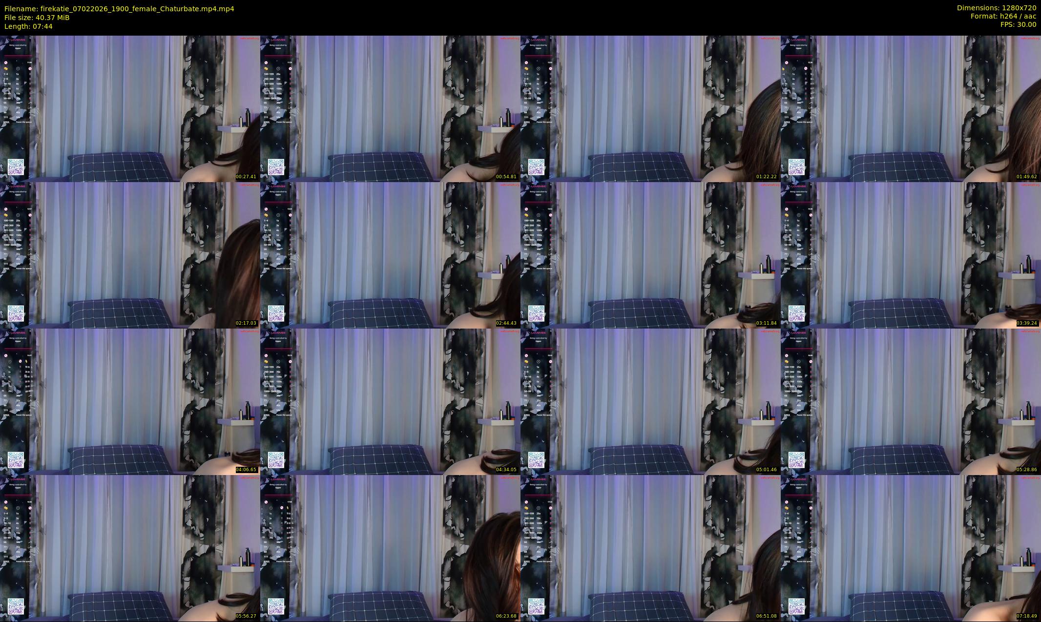 firekatie — 8 minute Chaturbate female cam show recording, 720p, Feb 7, 2026