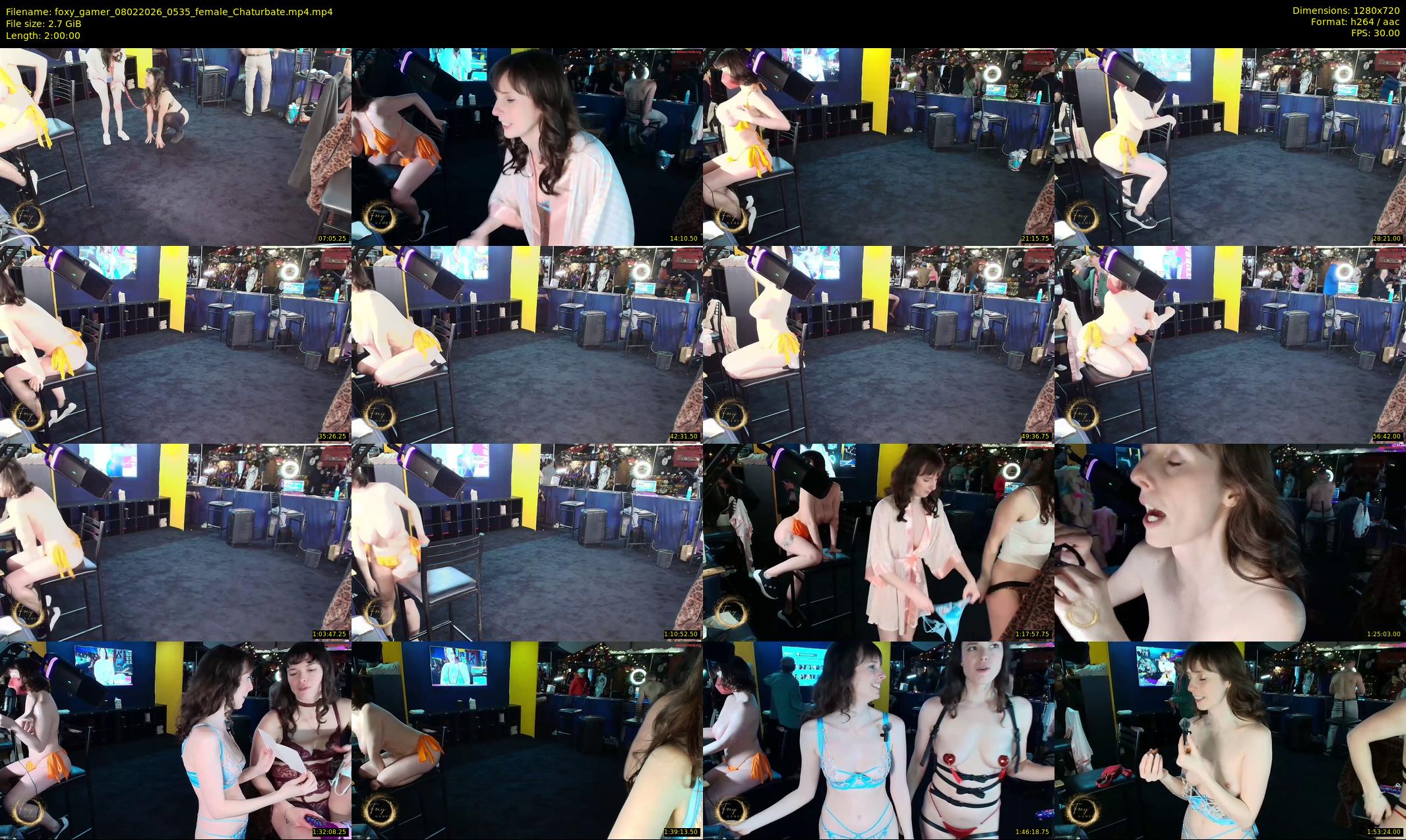 foxy_gamer — 120 minute Chaturbate female cam show recording, 720p, Feb 8, 2026