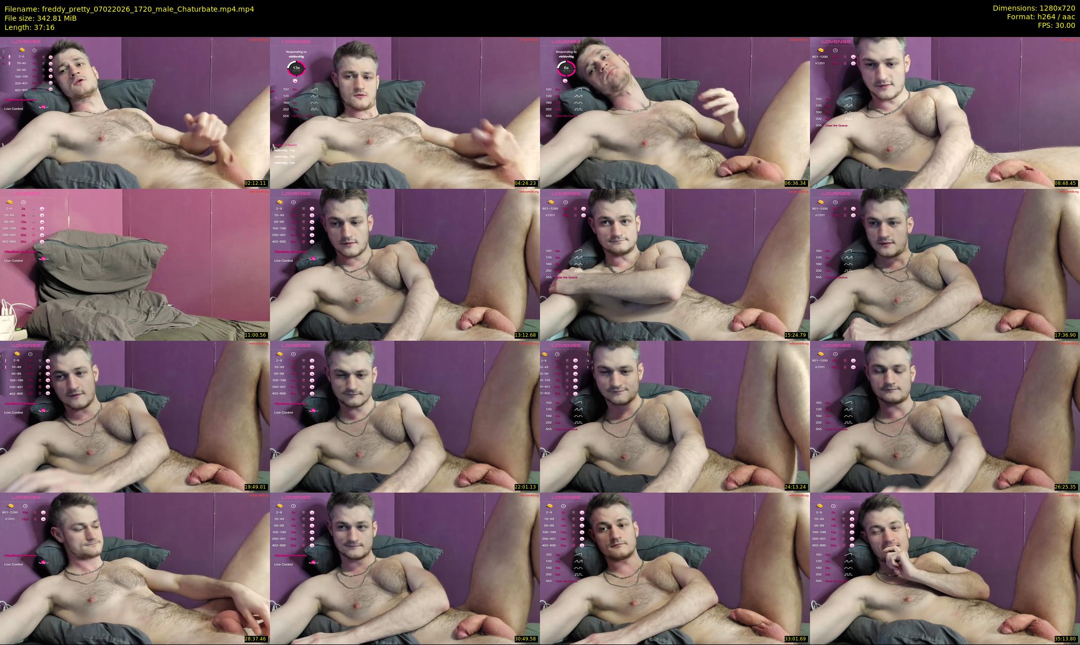 freddy_pretty — 38 minute Chaturbate male cam show recording, 720p, Feb 7, 2026