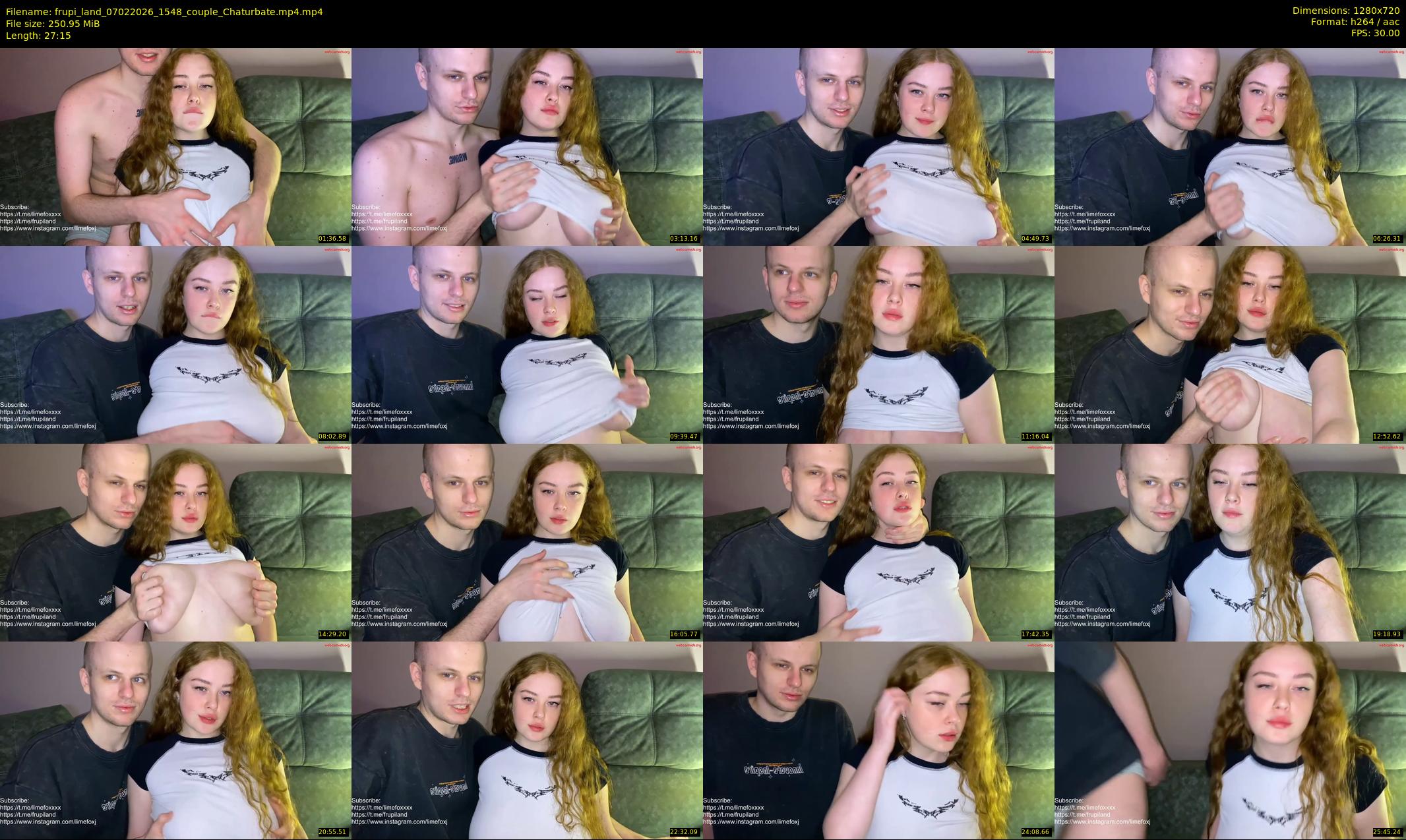 frupi_land — 28 minute Chaturbate couple cam show recording, 720p, Feb 7, 2026