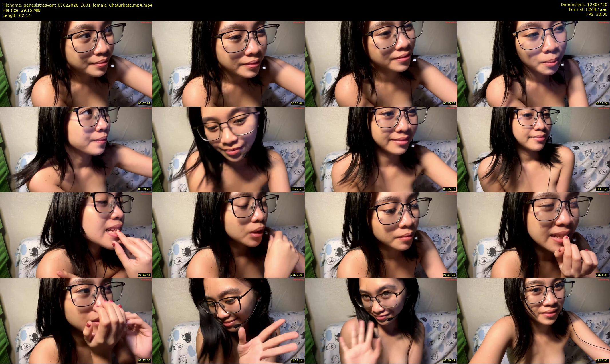 genesistresvant — 3 minute Chaturbate female cam show recording, 720p, Feb 7, 2026