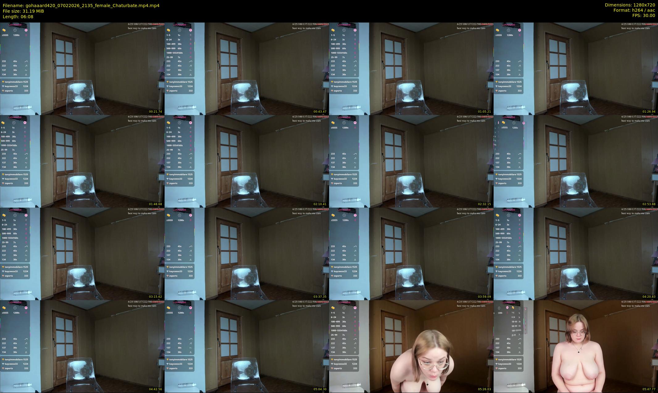 gohaaard420 — 7 minute Chaturbate female cam show recording, 720p, Feb 7, 2026