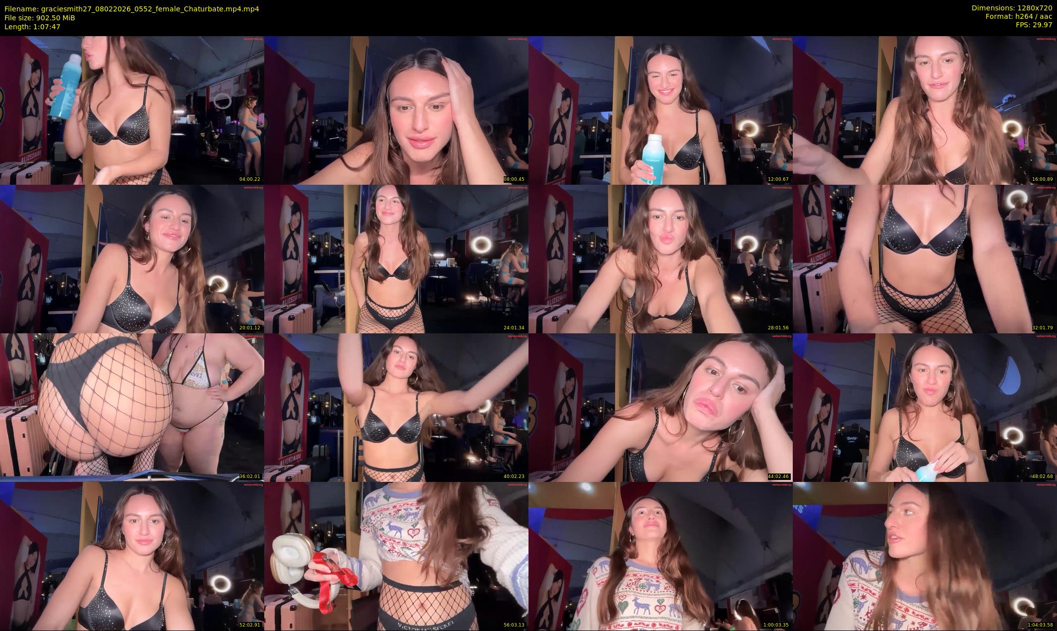 graciesmith27 — 68 minute Chaturbate female cam show recording, 720p, Feb 8, 2026