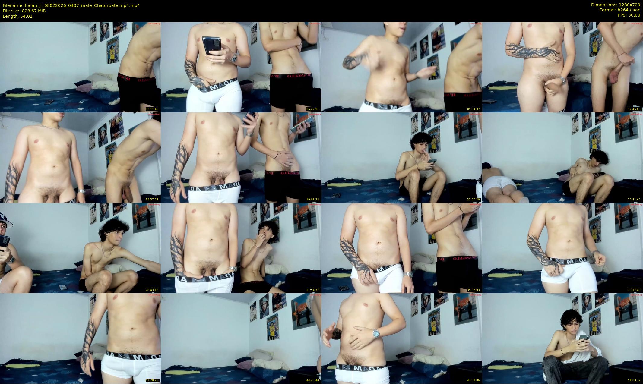 halan_jr — 55 minute Chaturbate male cam show recording, 720p, Feb 8, 2026
