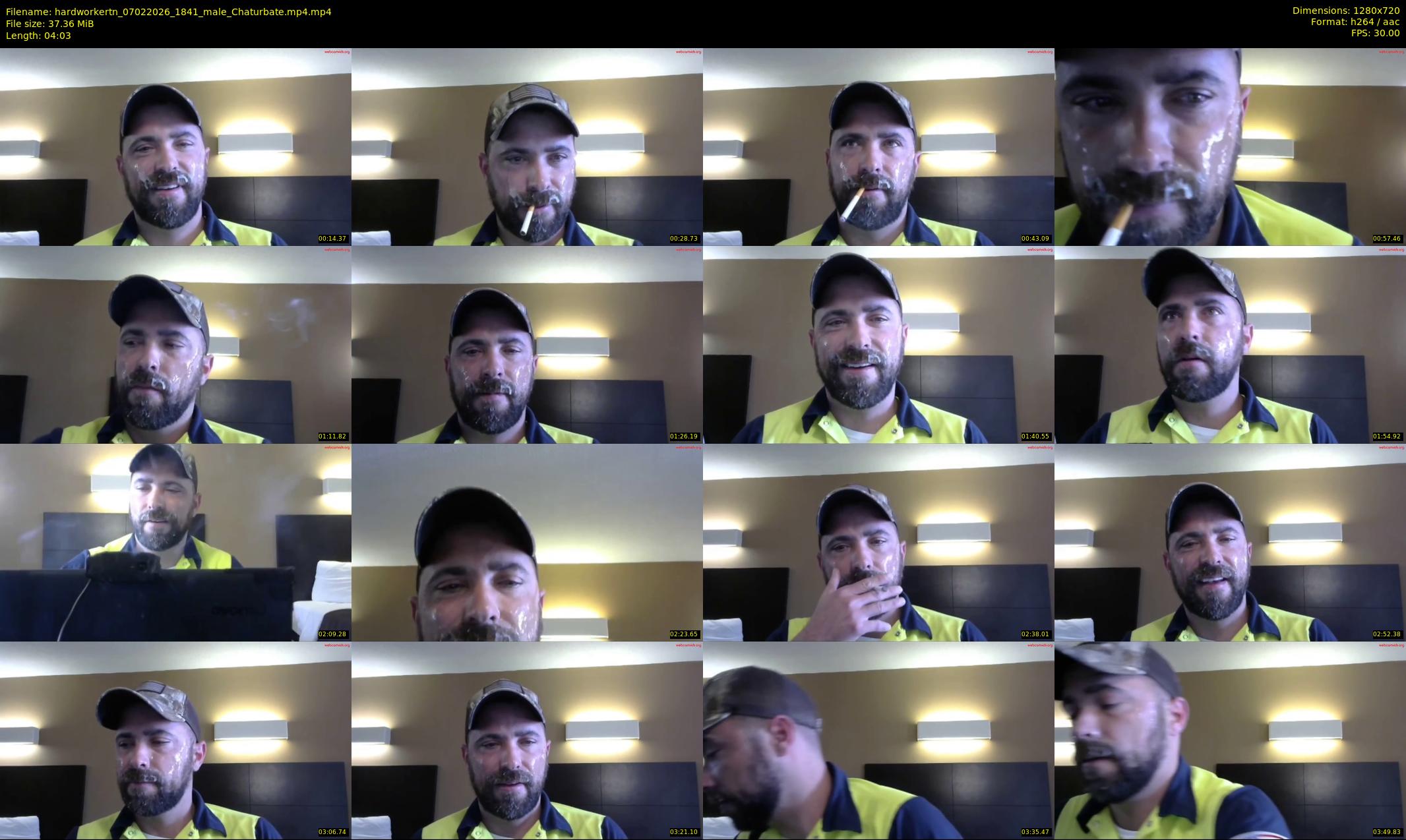 hardworkertn — 5 minute Chaturbate male cam show recording, 720p, Feb 7, 2026