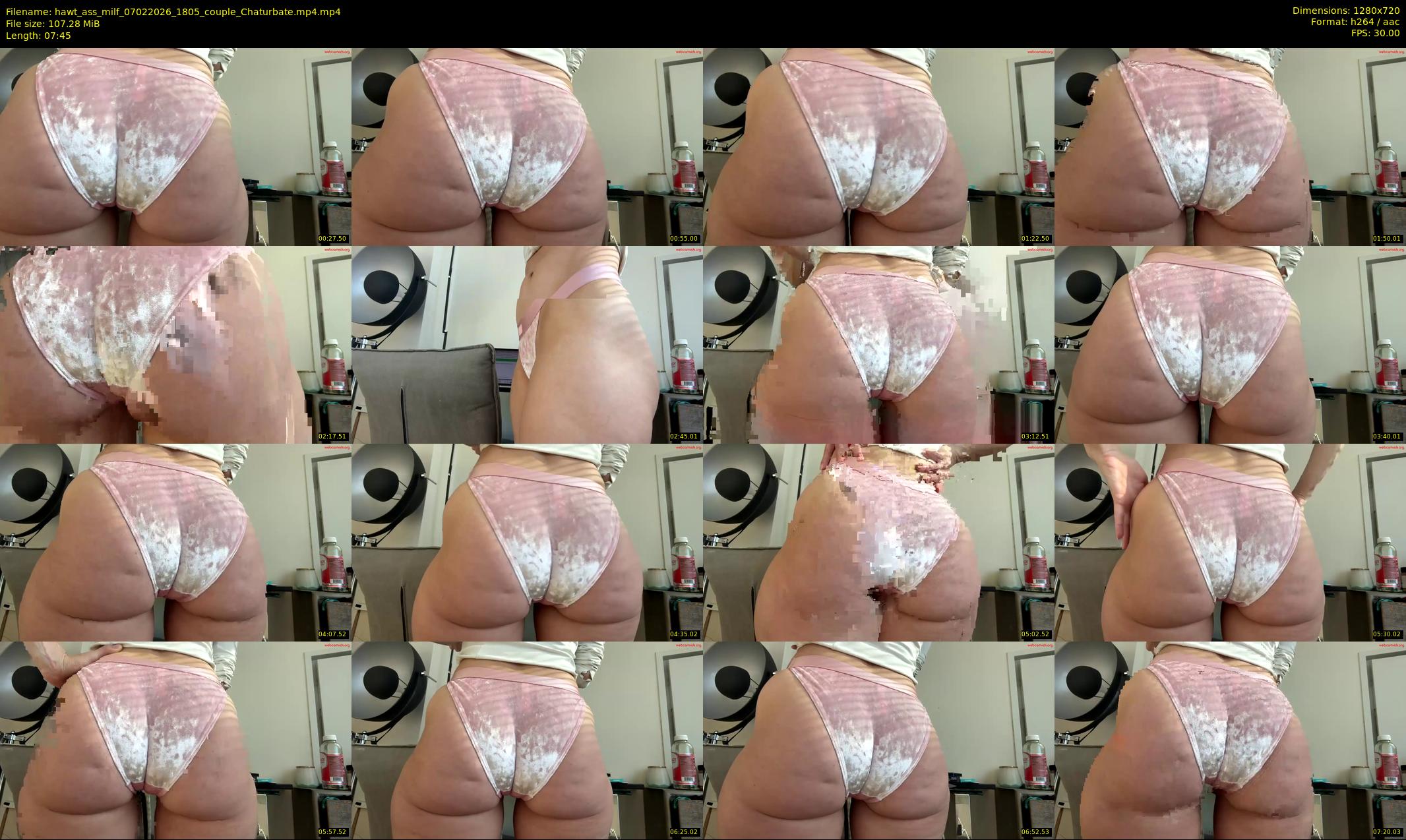 hawt_ass_milf — 8 minute Chaturbate female cam show recording, 720p, Feb 7, 2026