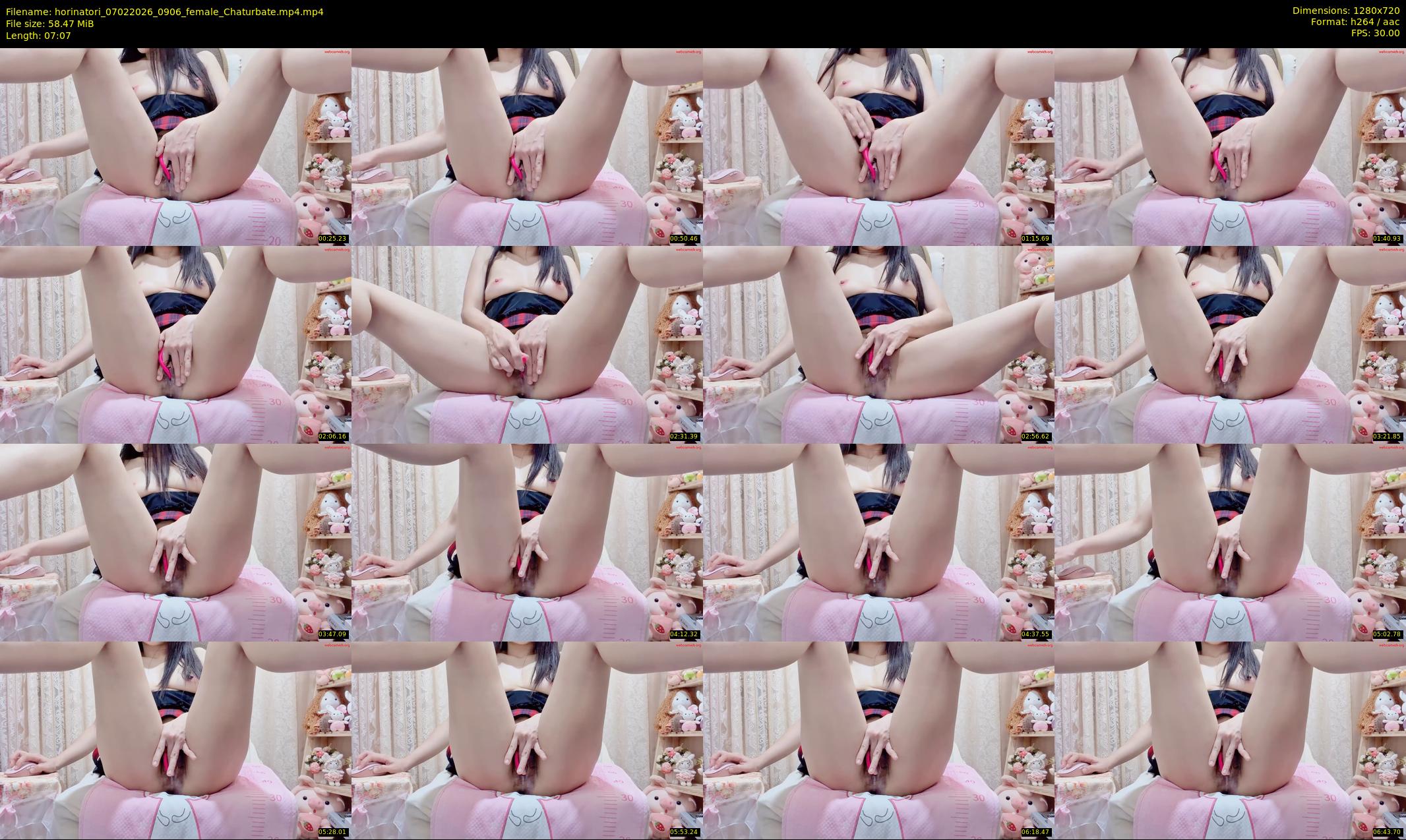 horinatori — 8 minute Chaturbate female cam show recording, 720p, Feb 7, 2026