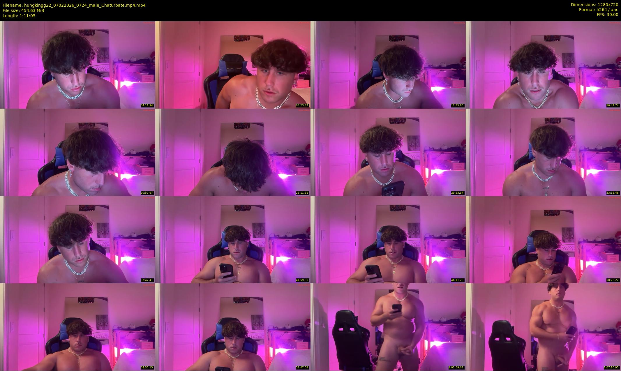 hungkingg22 — 72 minute Chaturbate male cam show recording, 720p, Feb 7, 2026