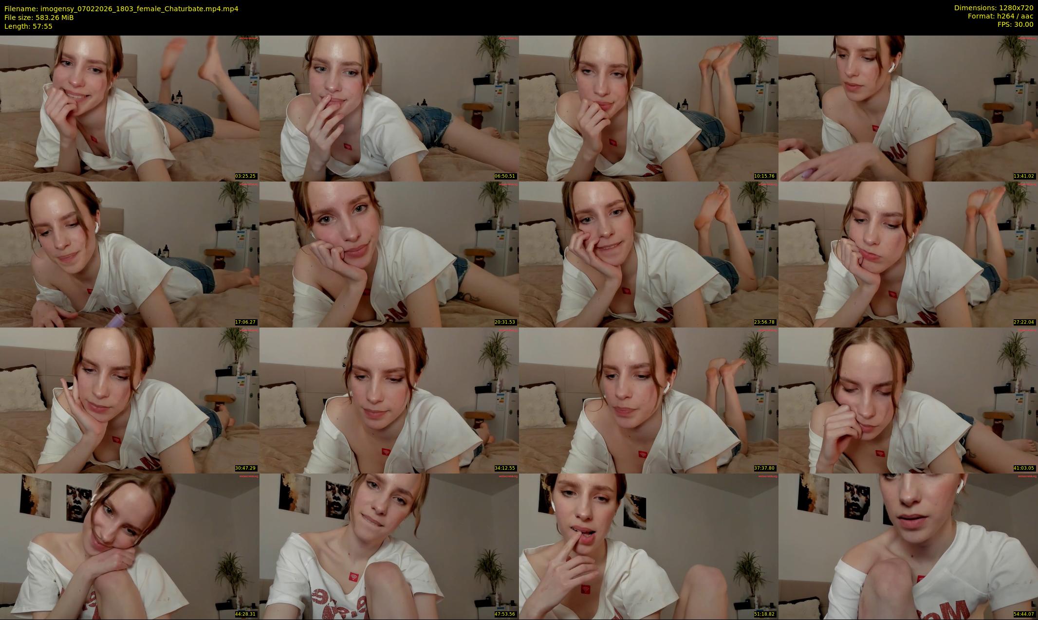 imogensy — 58 minute Chaturbate female cam show recording, 720p, Feb 7, 2026