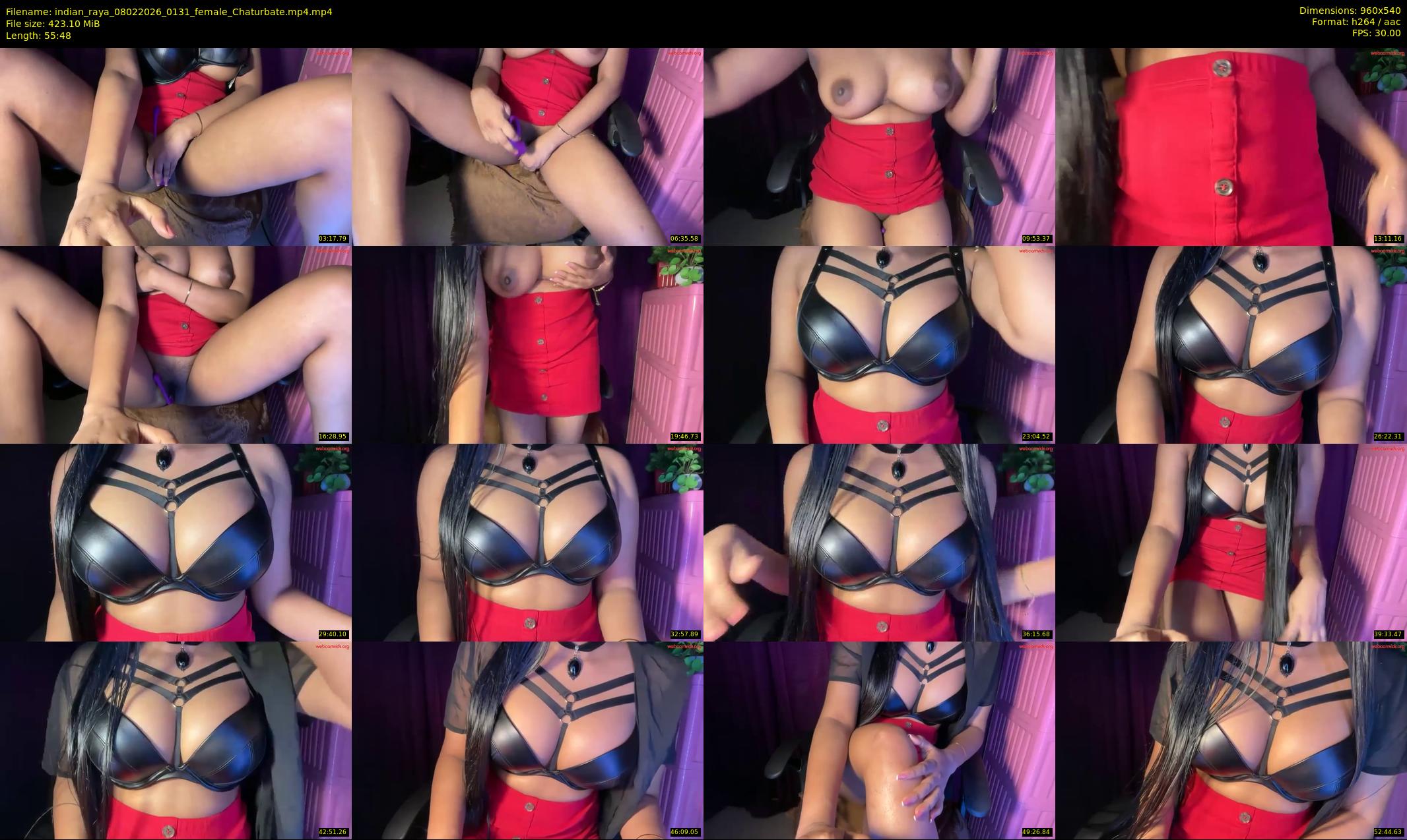 indian_raya — 56 minute Chaturbate female cam show recording, 480p, Feb 8, 2026